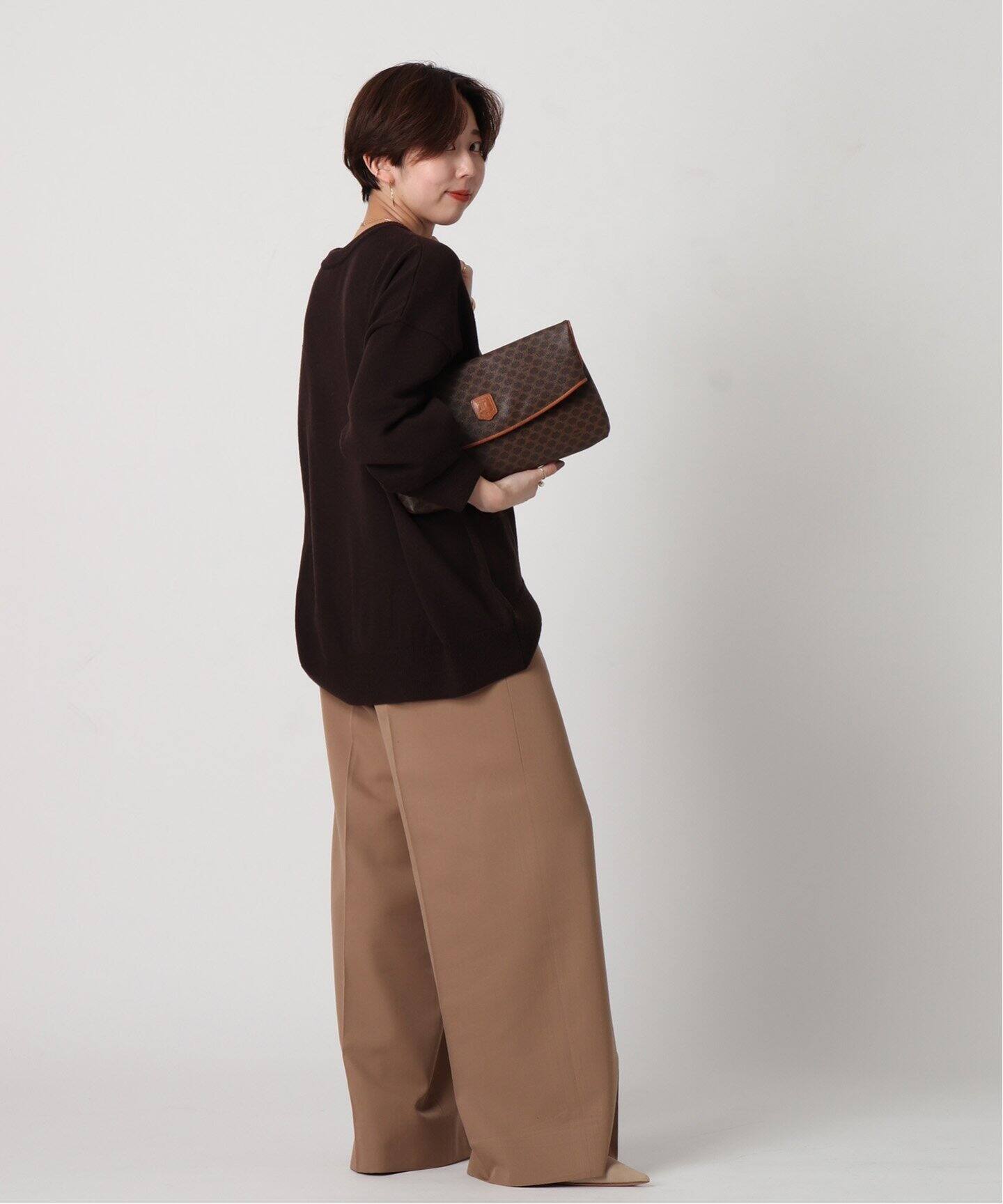 VINTAGE CELINE/セリーヌ】マカダム クラッチバッグ（その他バッグ 