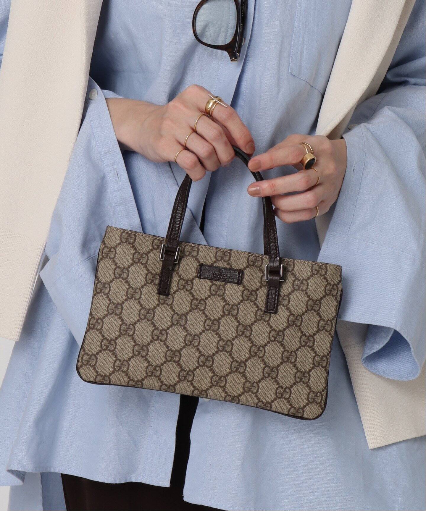 VINTAGE GUCCI /グッチ】ミニトートバッグ（トートバッグ  