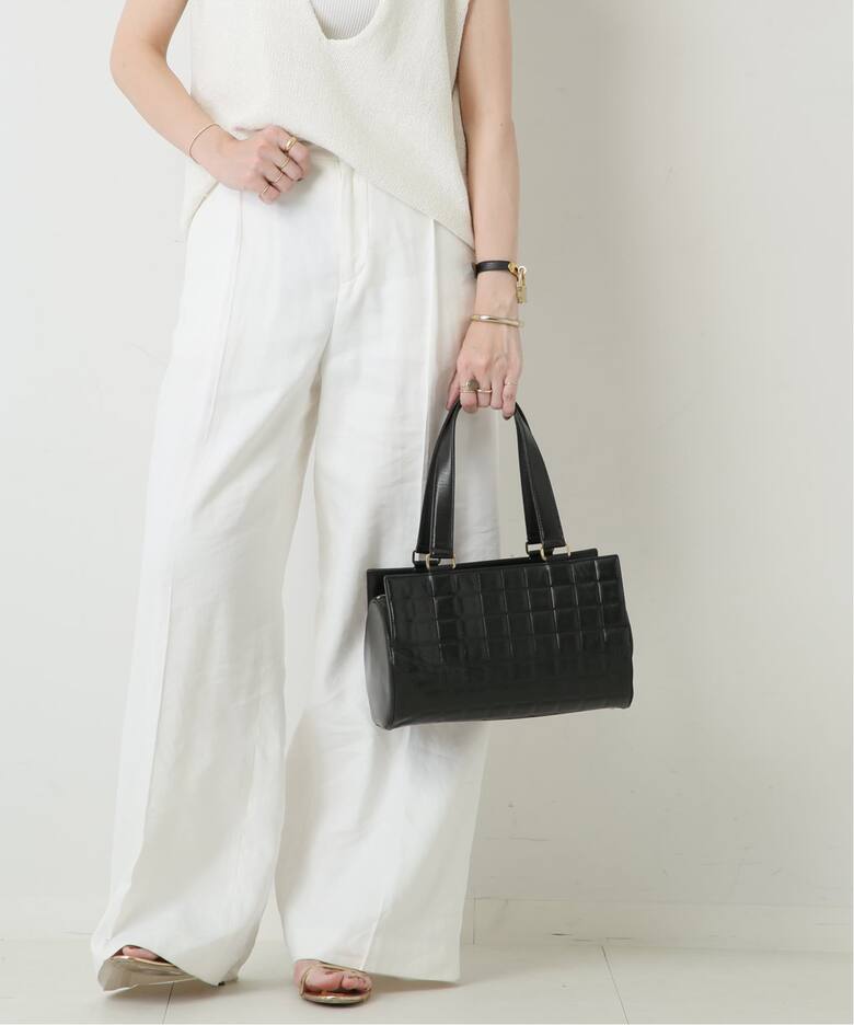 VINTAGE CHANEL/シャネル】Choco bar ハンドバッグ 27（ボストンバッグ 