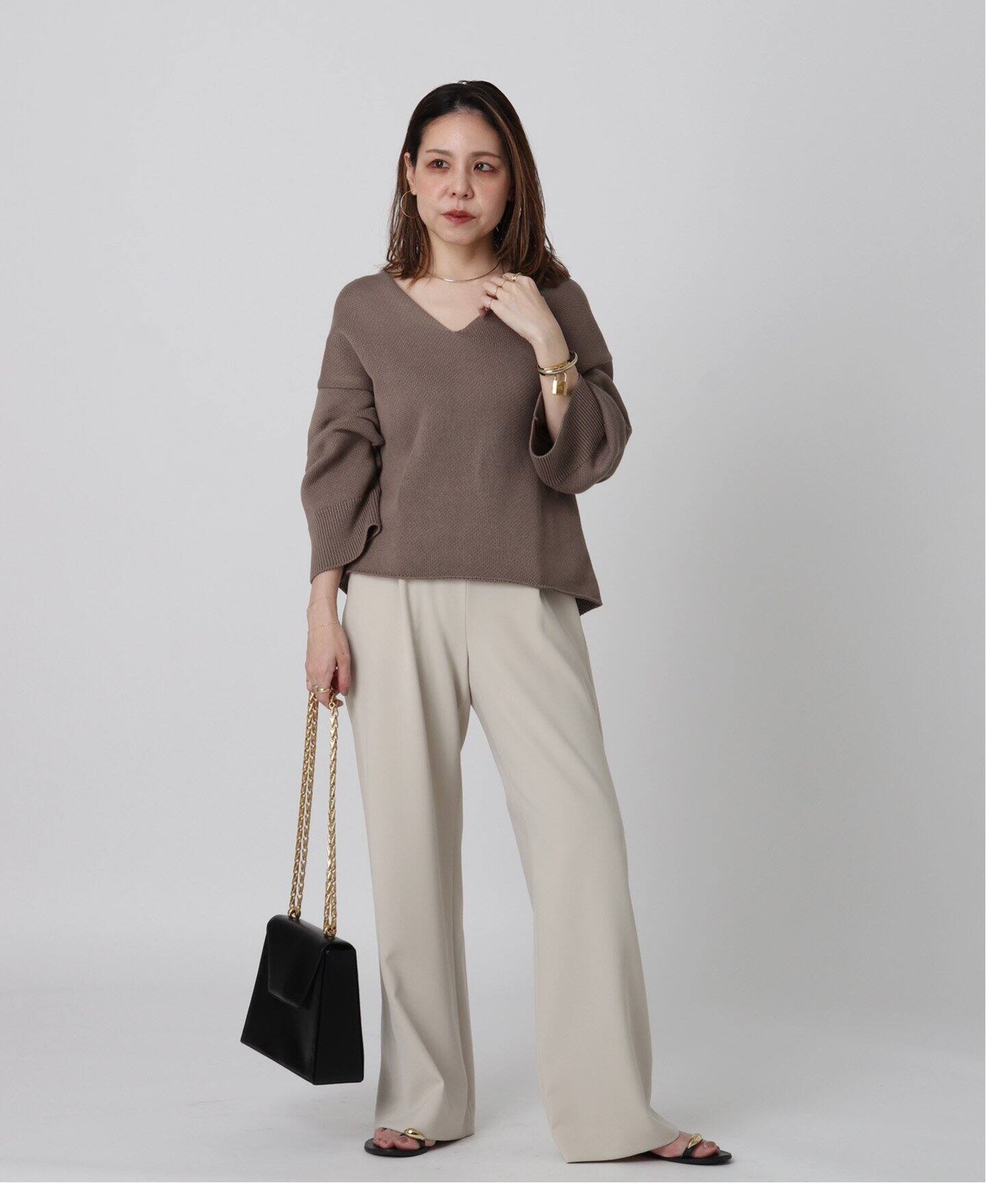 【ヴィンテージ】Rank:A☆Celine ナチュラル ショルダーバッグ VINTAGE CELINE/セリーヌ】チェーンセミショルダーバッグ