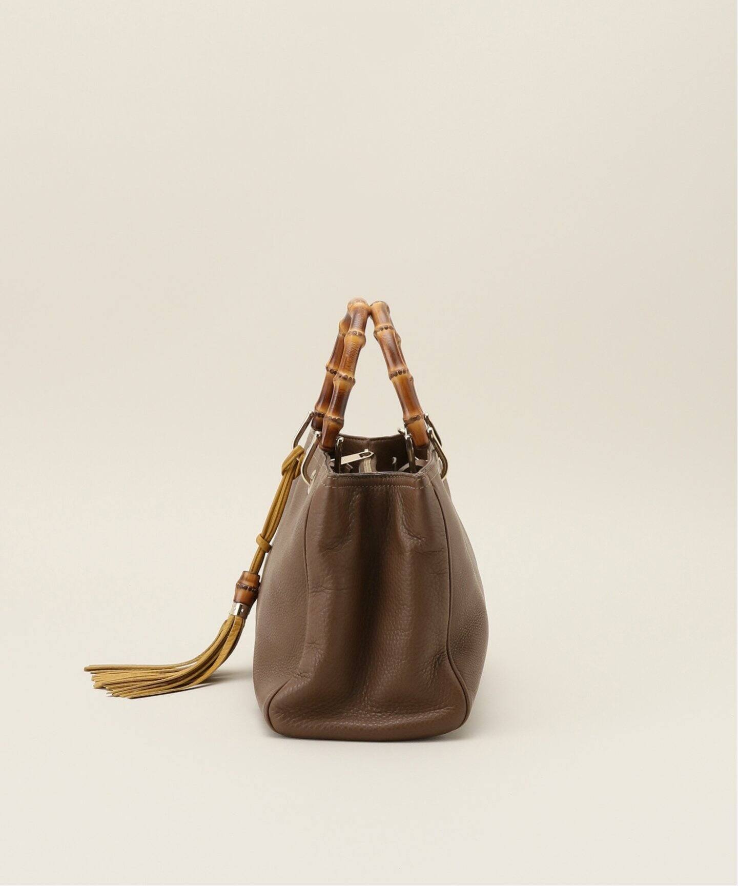 グッチ】バンブー ショッパー スモール ブラック 2way タッセル付 