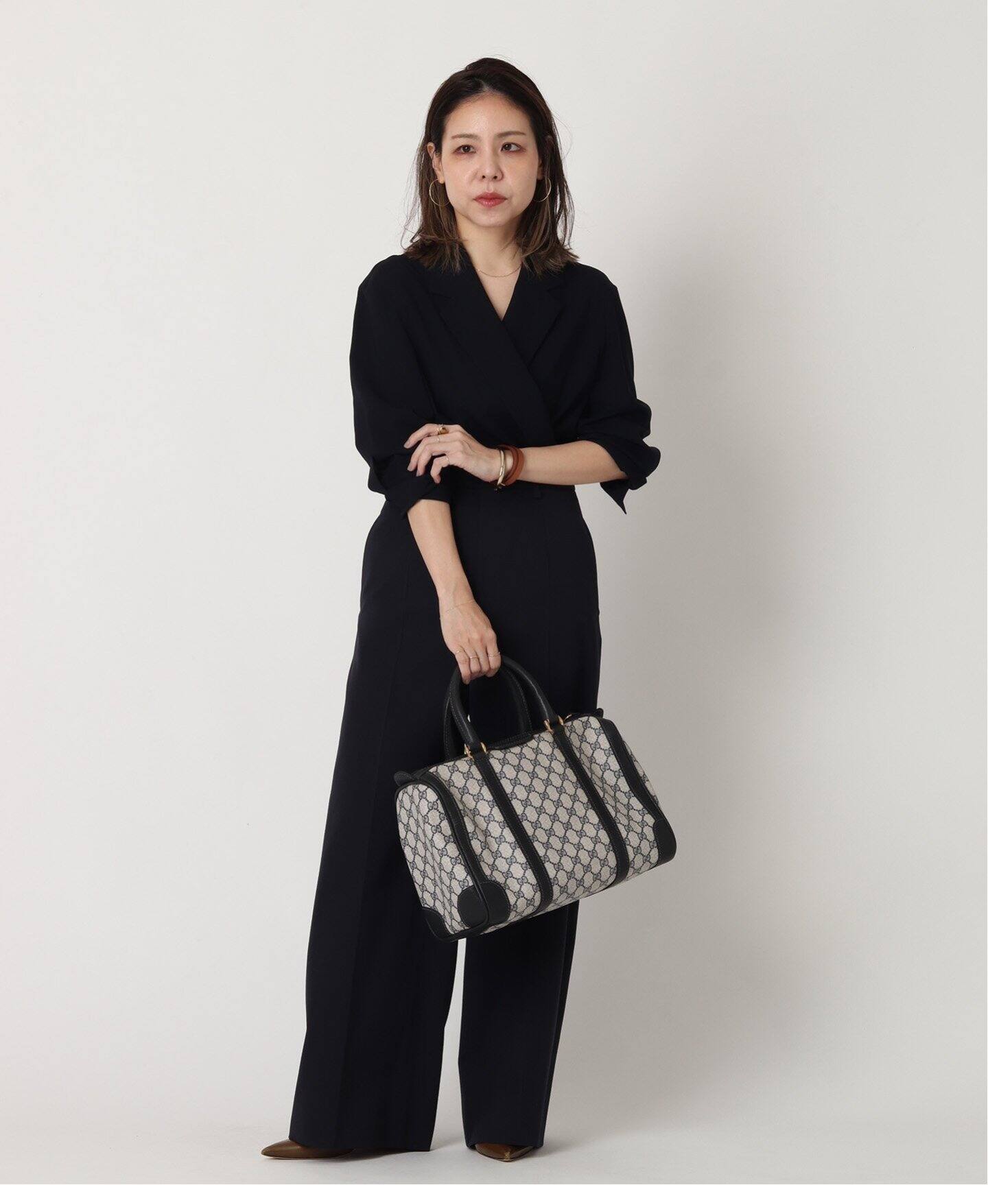 VINTAGE GUCCI/グッチ】GG ボストンバッグ 33（ボストンバッグ 