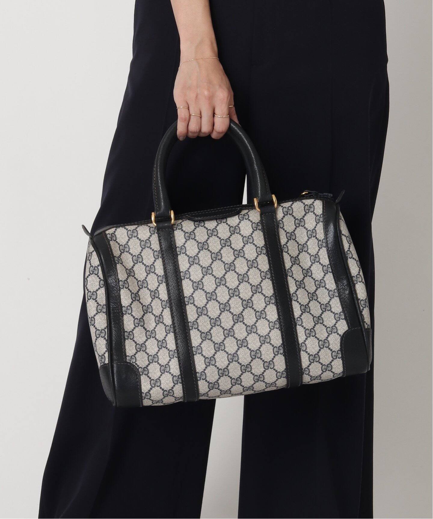 VINTAGE GUCCI/グッチ】GG ボストンバッグ 33（ボストンバッグ 