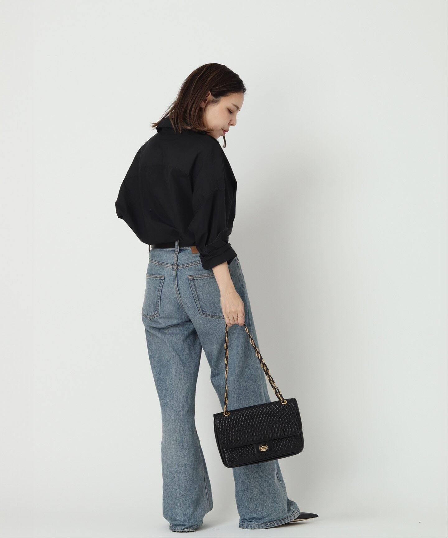 VINTAGE BALLY/バリー】チェーンショルダーバッグ（ショルダーバッグ  