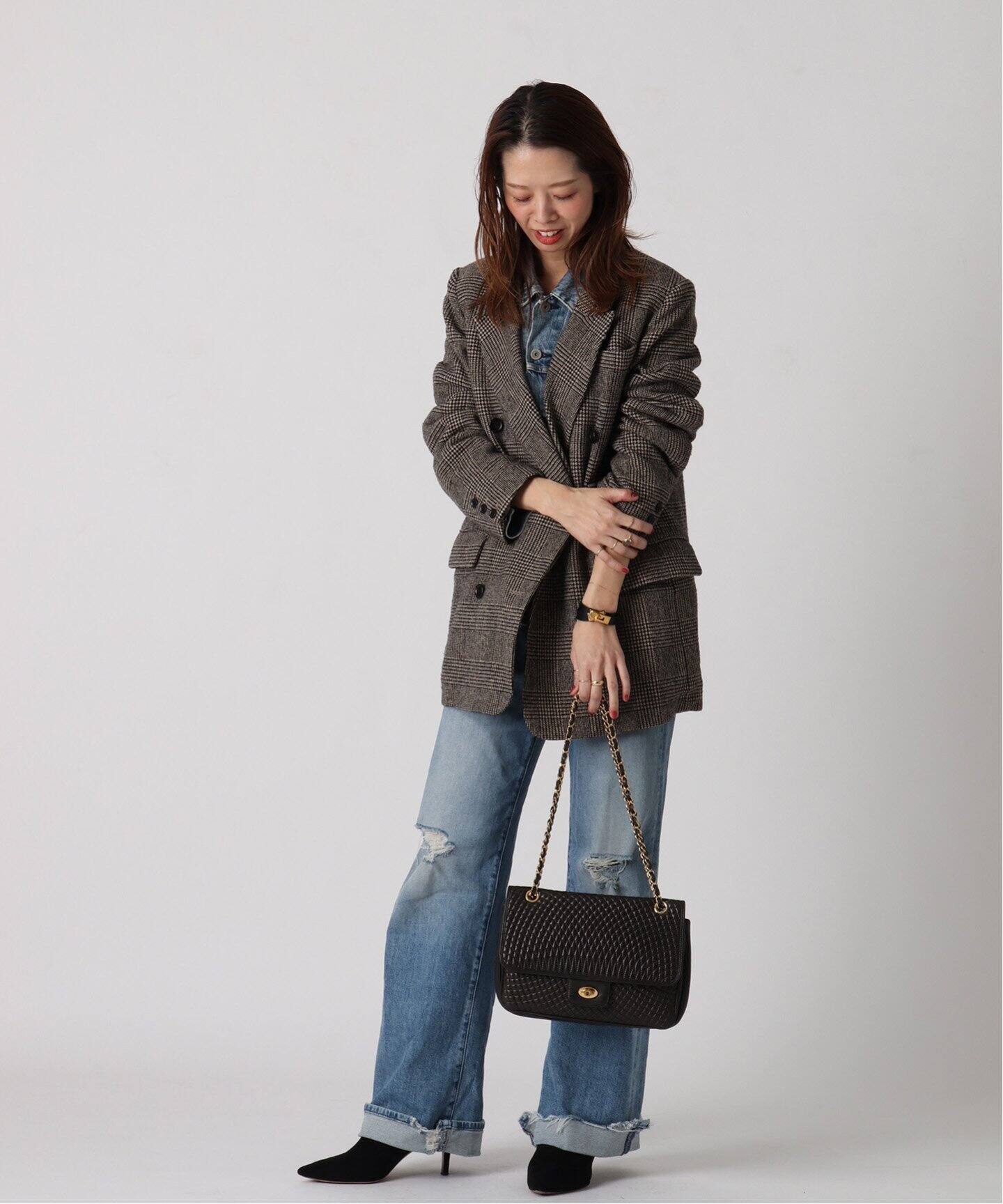 VINTAGE BALLY/バリー】チェーンショルダーバッグ（ショルダーバッグ 