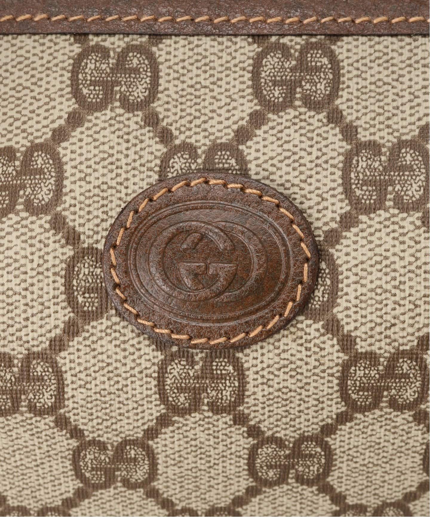 貴重★ ビンテージ　GUCCI GGパターン GUCCI オールドグッチ クラッチバッグ GG柄 シェリーライン