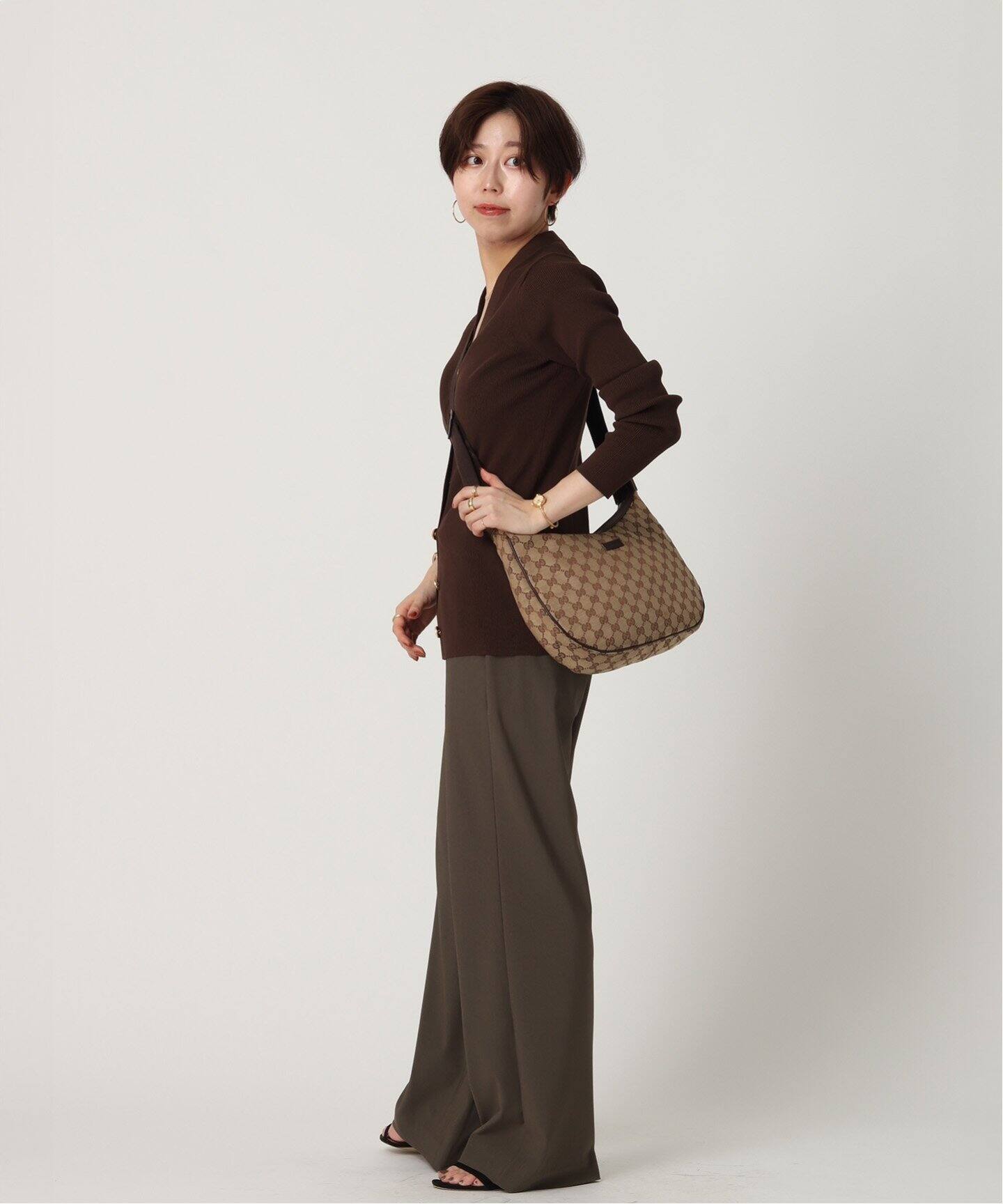 VINTAGE GUCCI/グッチ】GG ショルダーバッグ（ショルダーバッグ 