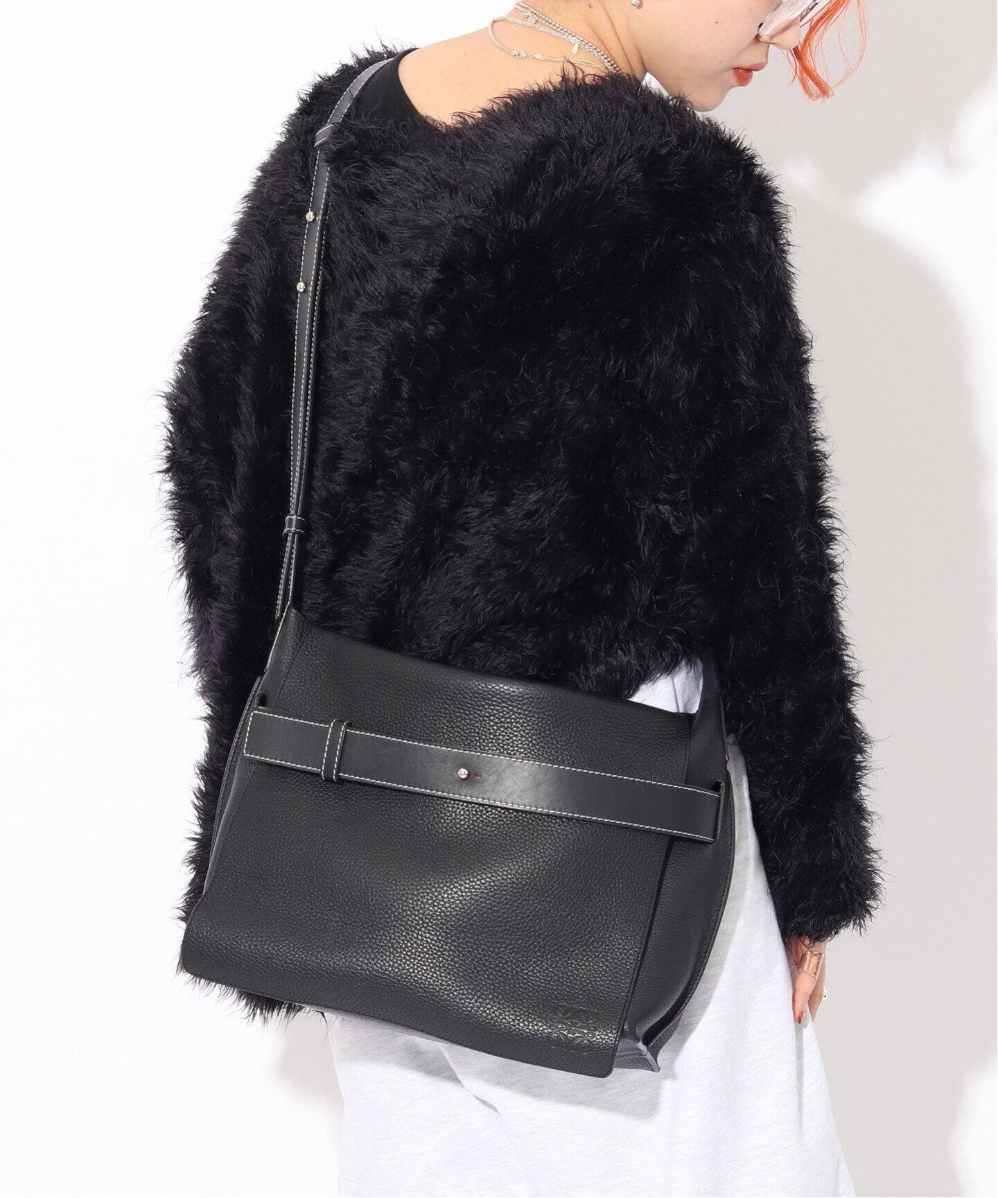VINTAGE LOEWE/ロエベ】Strap messenger bag（ショルダーバッグ 