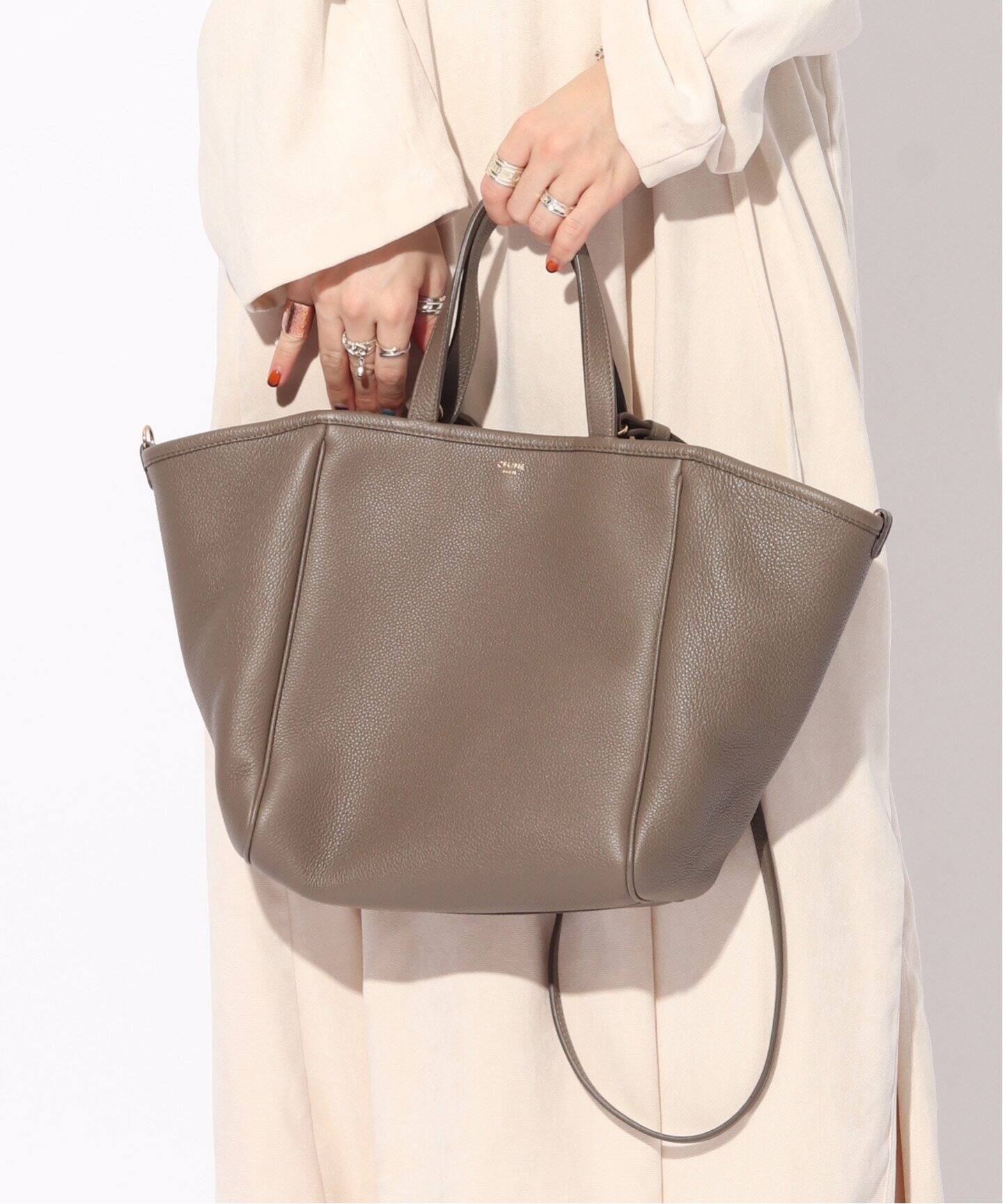 VINTAGE CELINE/セリーヌ】Folded cabas small（トートバッグ  