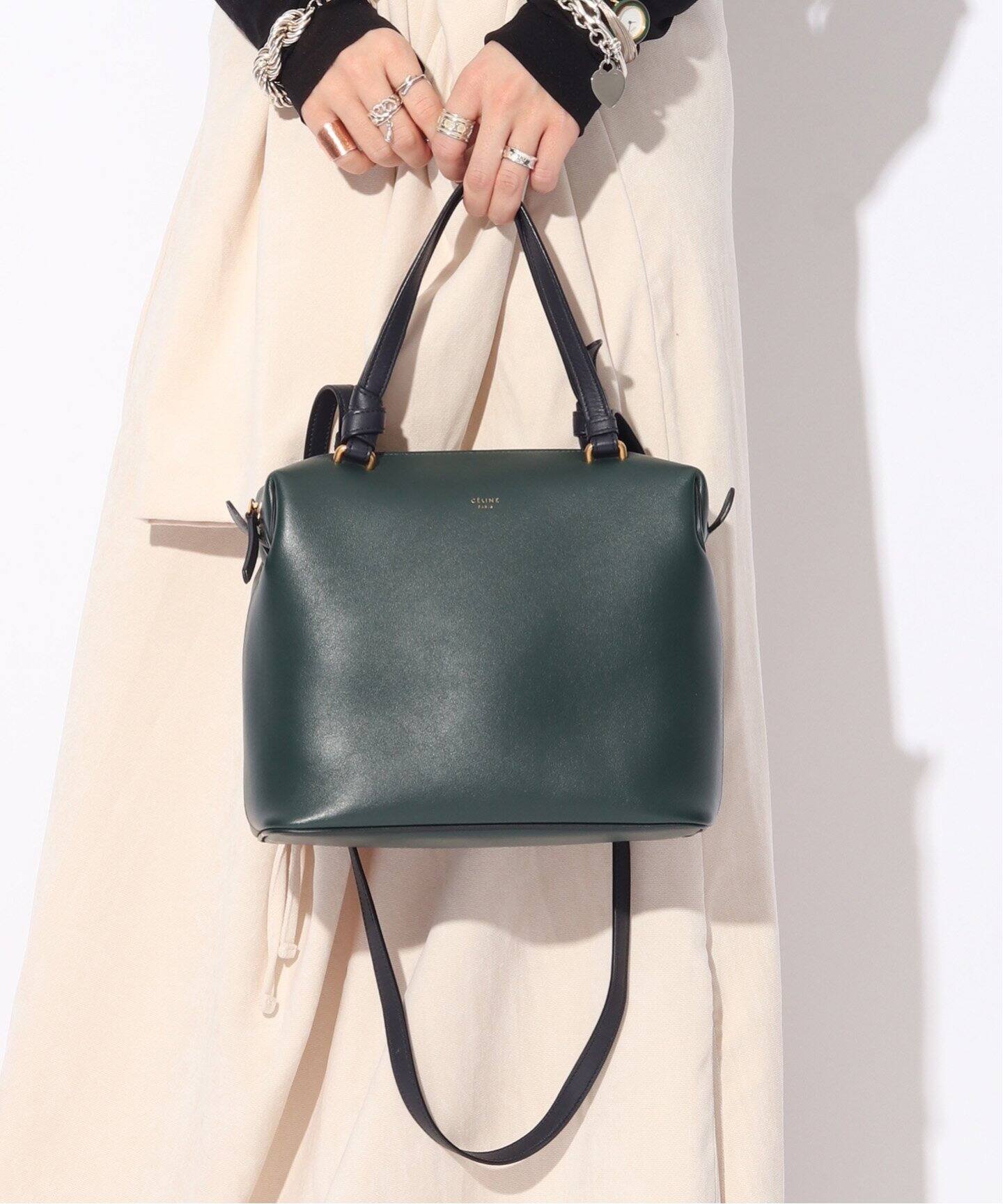 VINTAGE CELINE/セリーヌ】Soft cube bag 2way small（ショルダー  