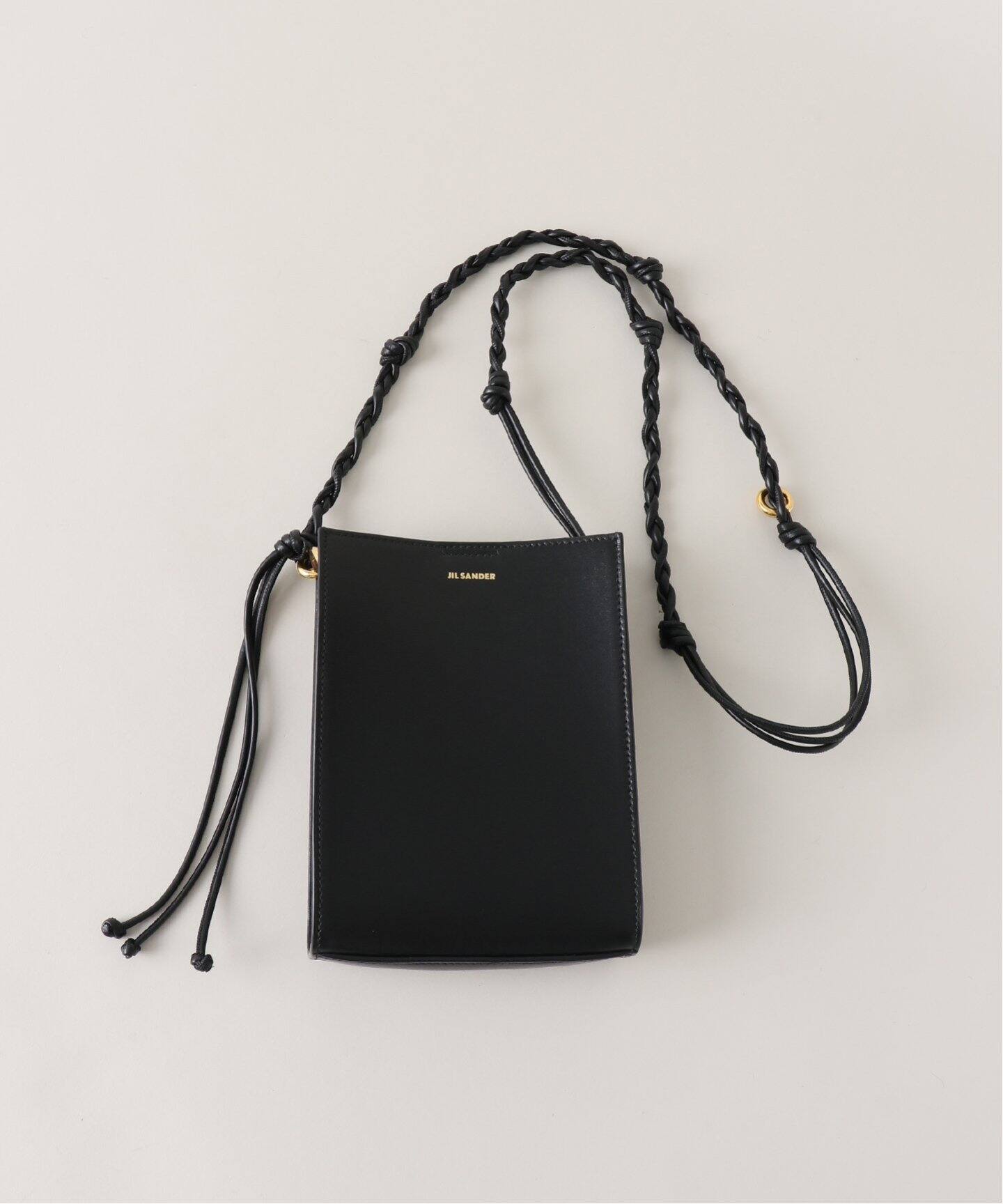 □ JIL SANDER ジルサンダー レザータングルSM くから ショルダーバッグ