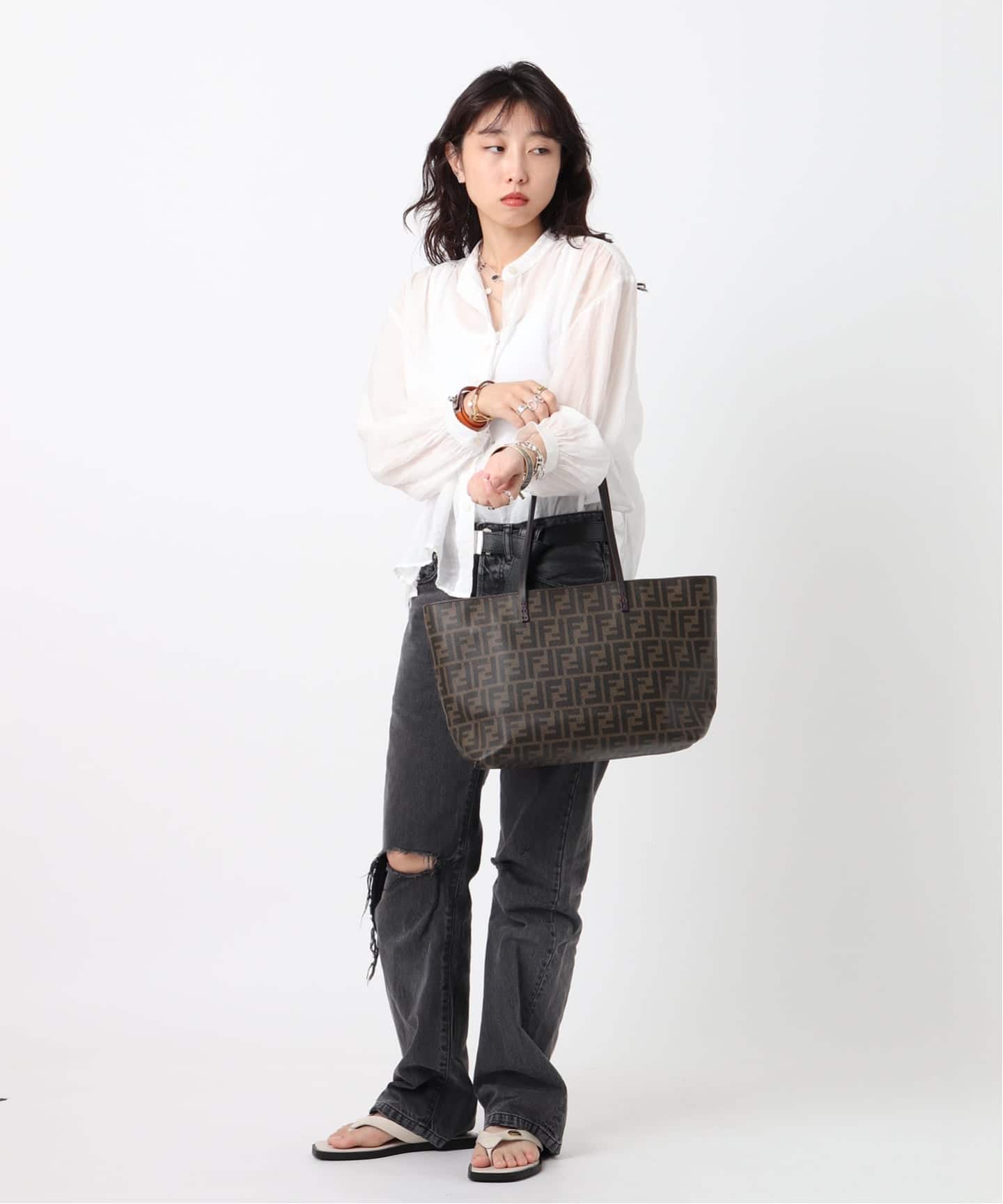VINTAGE FENDI/フェンディ】 tote zucca（トートバッグ