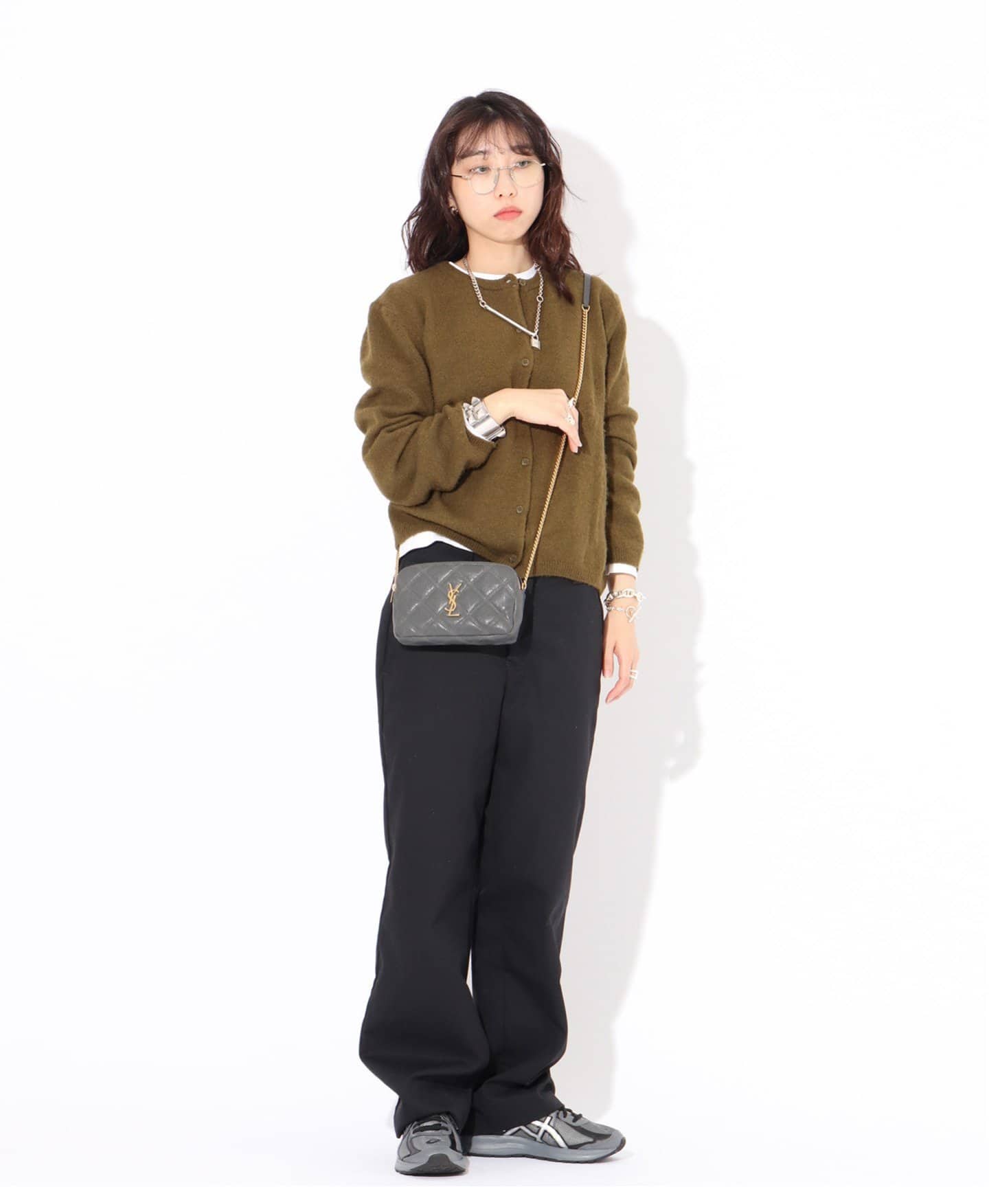 MATS サンローラン ベッキー キルティング チェーンバッグ 白 SAINT LAURENT/サンローラン】 Baby becky（ショルダーバッグ