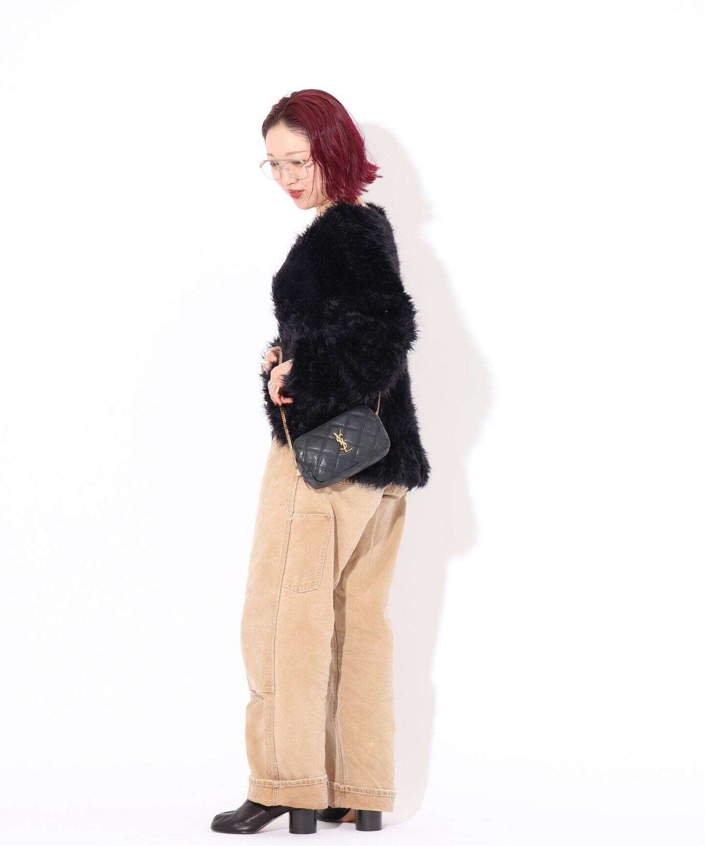 MATS サンローラン ベッキー キルティング チェーンバッグ 白 SAINT LAURENT/サンローラン】 Baby becky（ショルダーバッグ