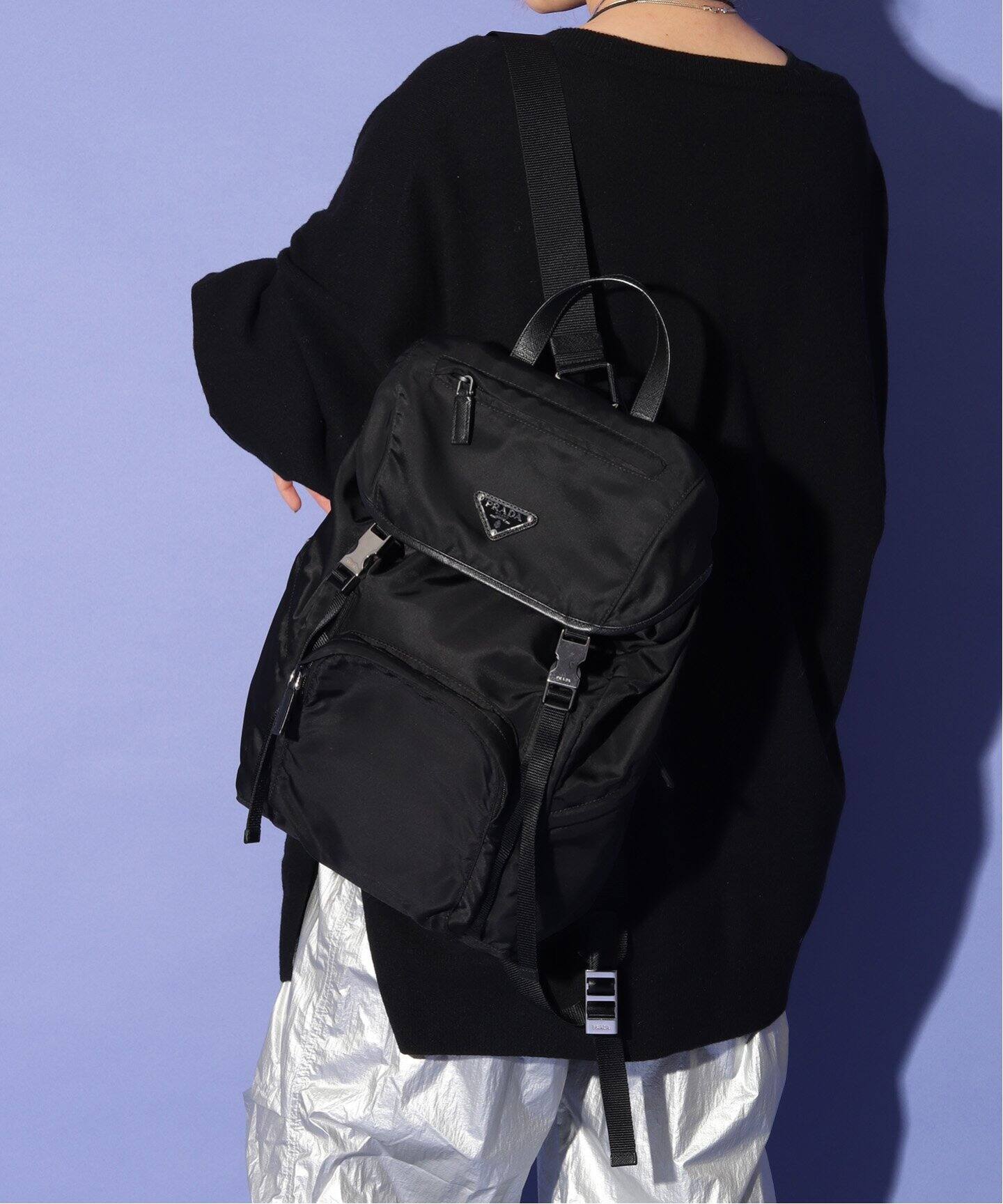 VINTAGE PRADA/プラダ】backpack nylon（バックパック／リュック 