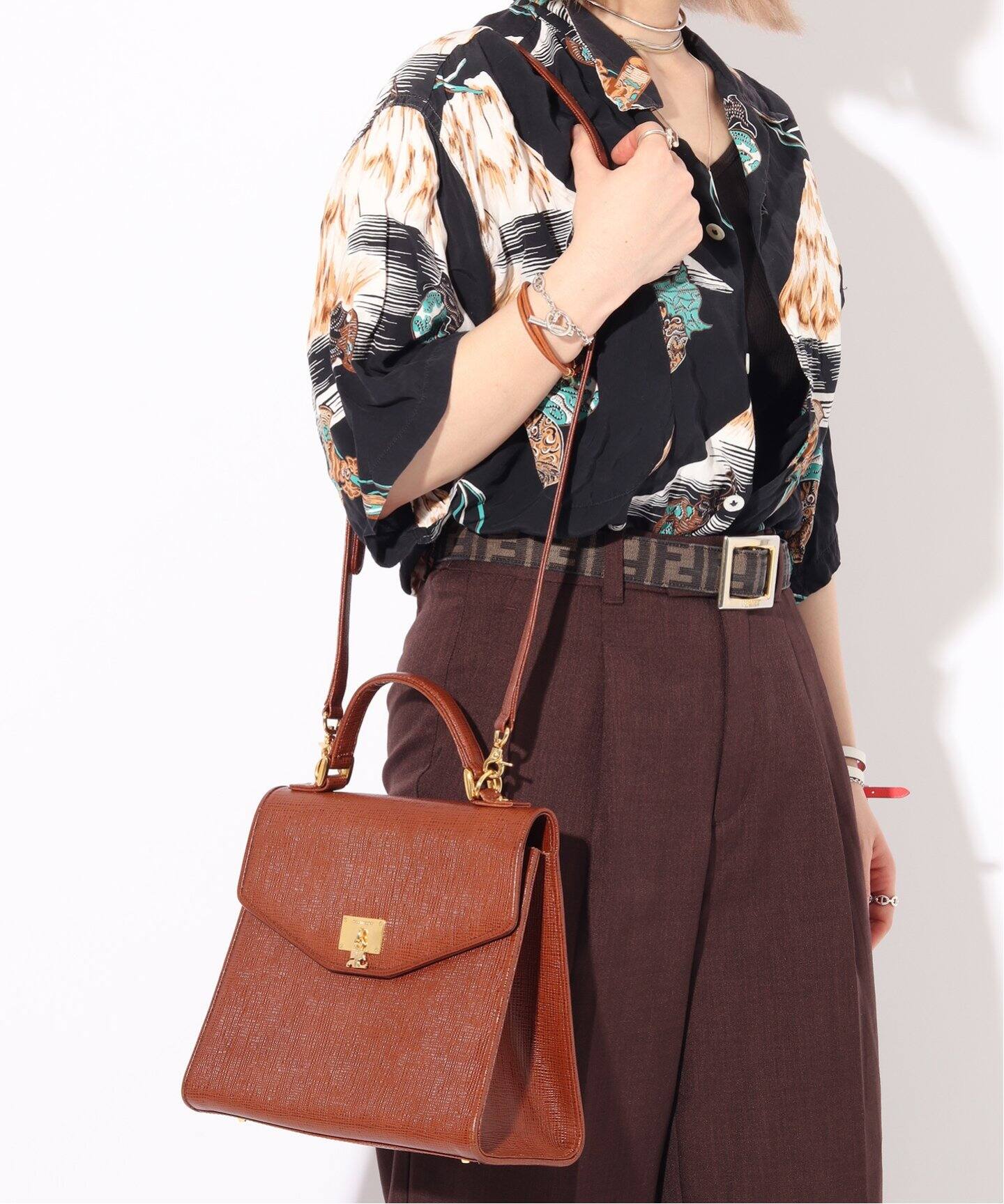 VINTAGE COURREGES/クレージュ】2wayバッグ（ショルダーバッグ 