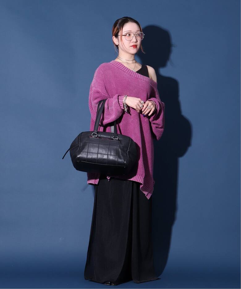 VINTAGE CHANEL/シャネル】Choco bar boston（ボストンバッグ 