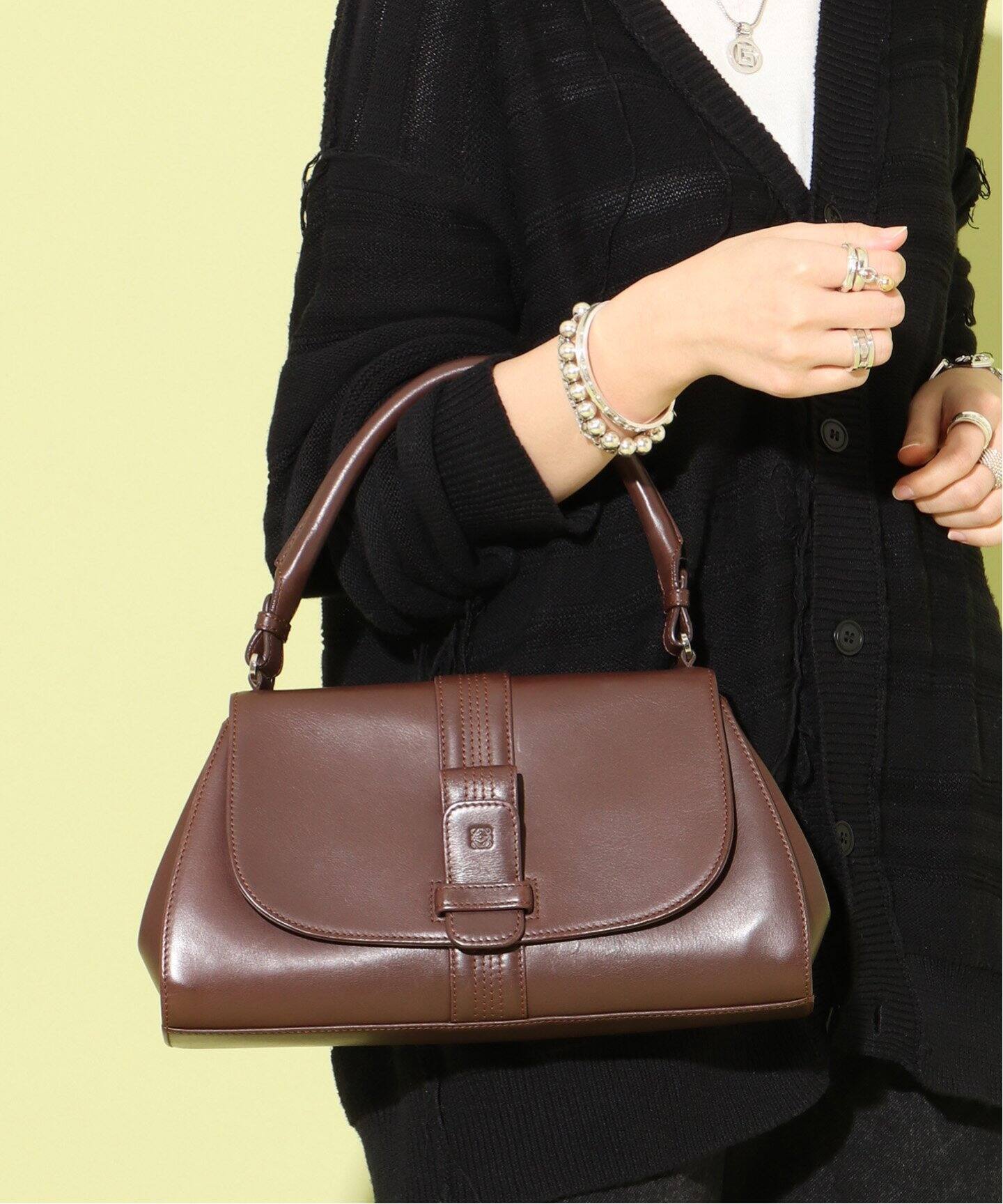 VINTAGE LOEWE/ロエベ】アナグラム ハンドバッグ（ハンドバッグ  