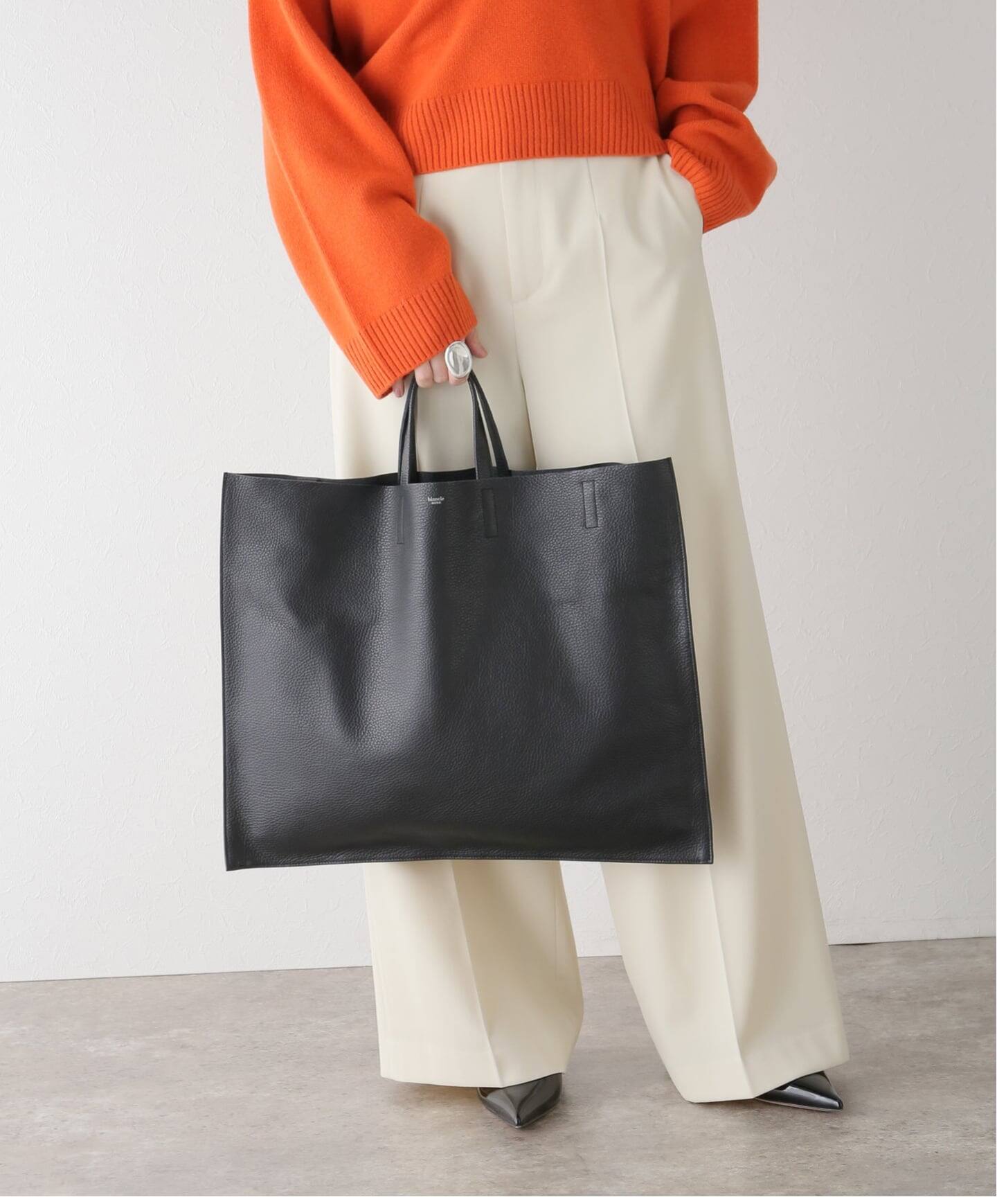 blancle/ ブランクレ】S.LEATHER FLAT TOTE（トートバッグ）｜ENSEMBLE 