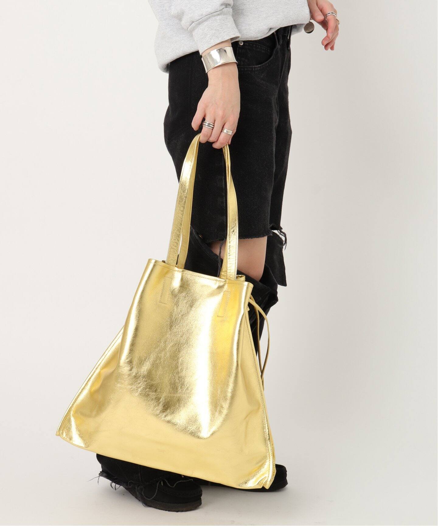 blancle/ ブランクレ】M.LETHER SQUEEZE BIG TOTE（トートバッグ
