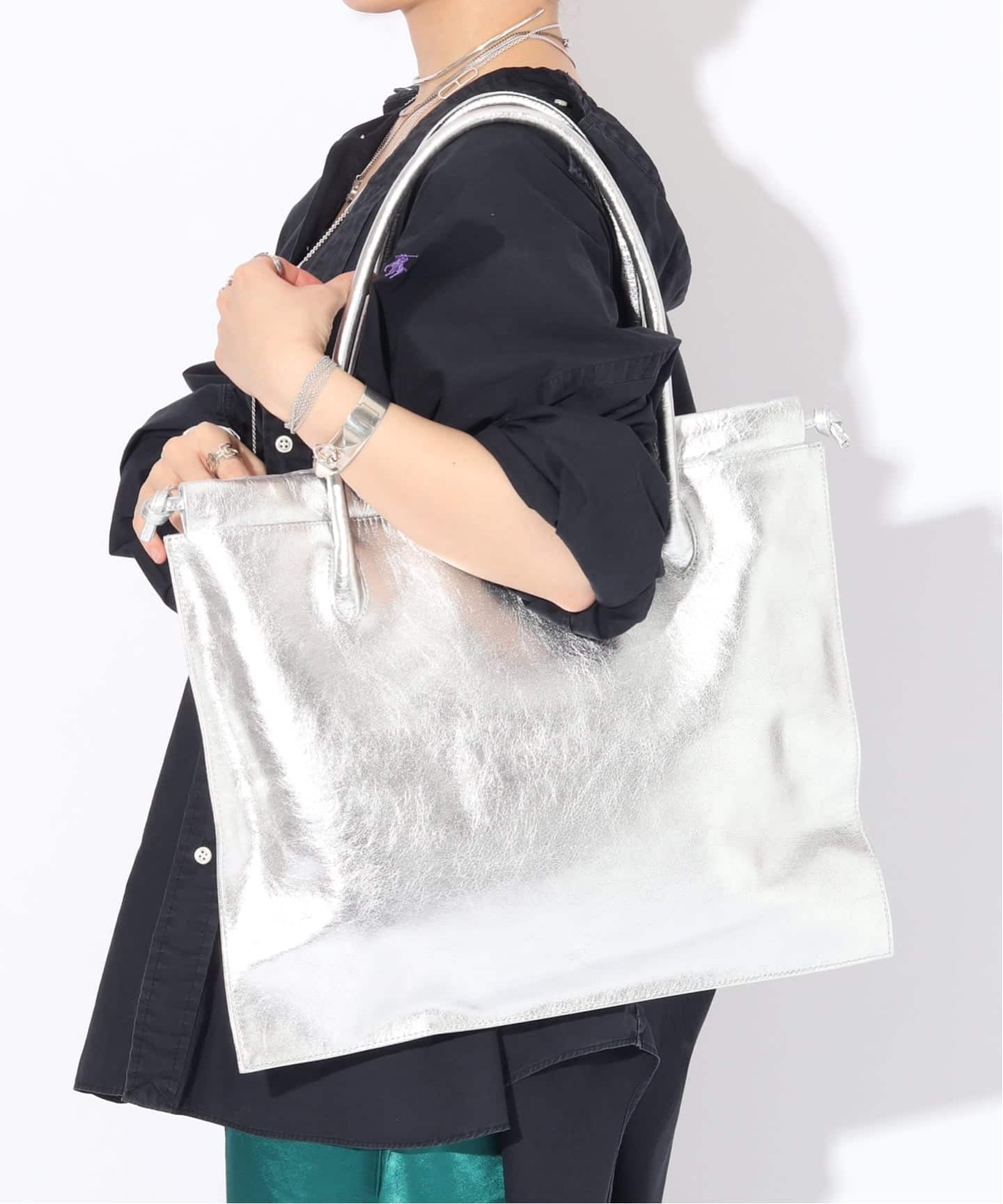 blancle/ ブランクレ】M.LETHER Big purse tote（トートバッグ