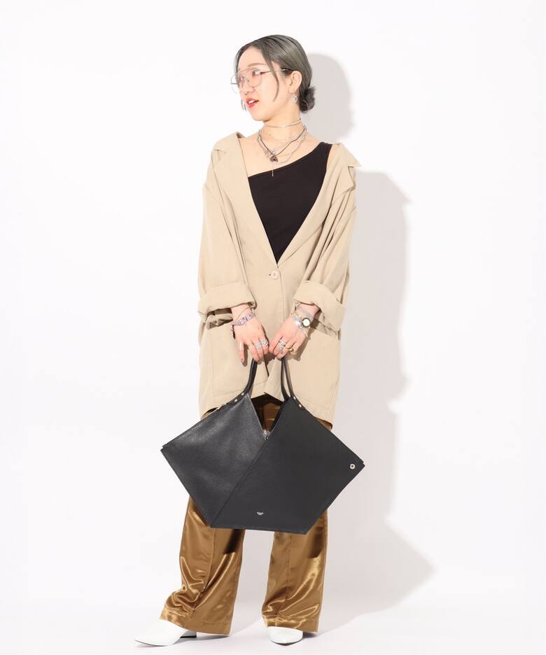 blancle/ ブランクレ】S.LETHER Rap flat tote（トートバッグ 
