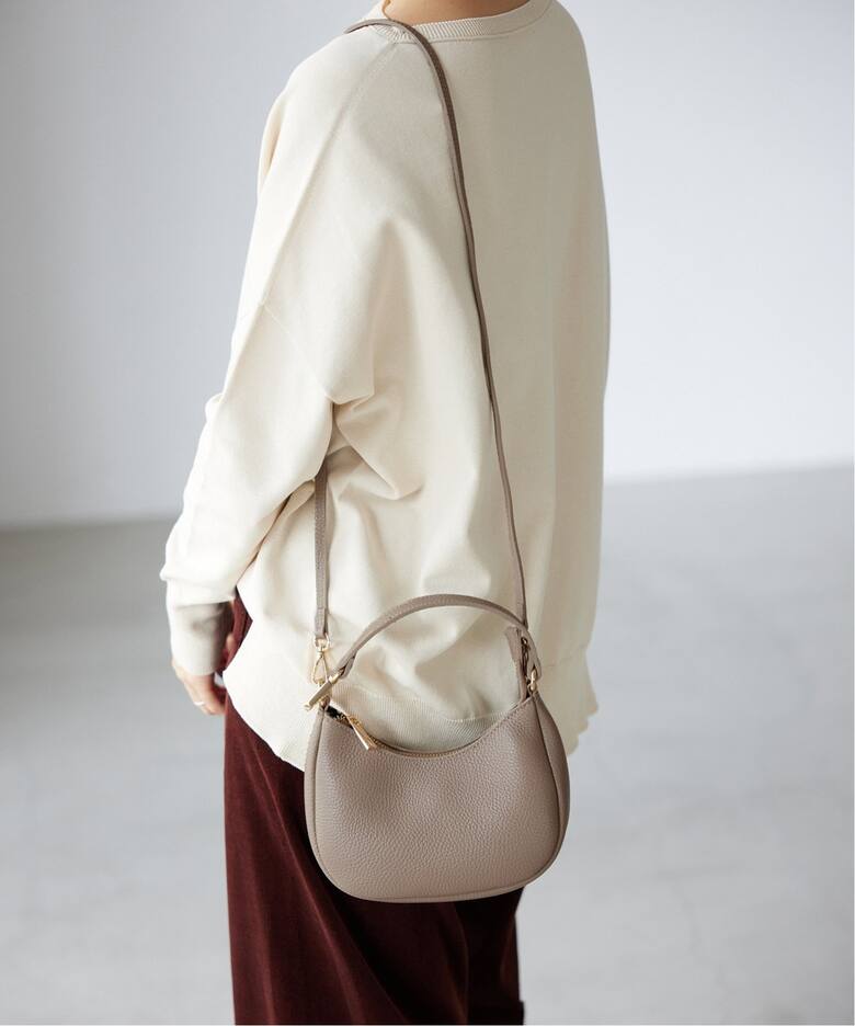 AULENTTI/オウレンティ レザーミニBAG AN-1735-DO（ハンドバッグ 
