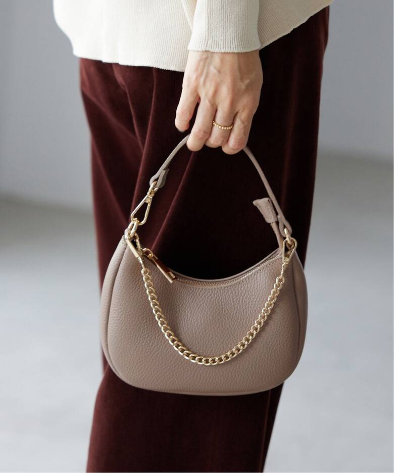 AULENTTI/オウレンティ レザーミニBAG AN-1735-DO（ハンドバッグ  