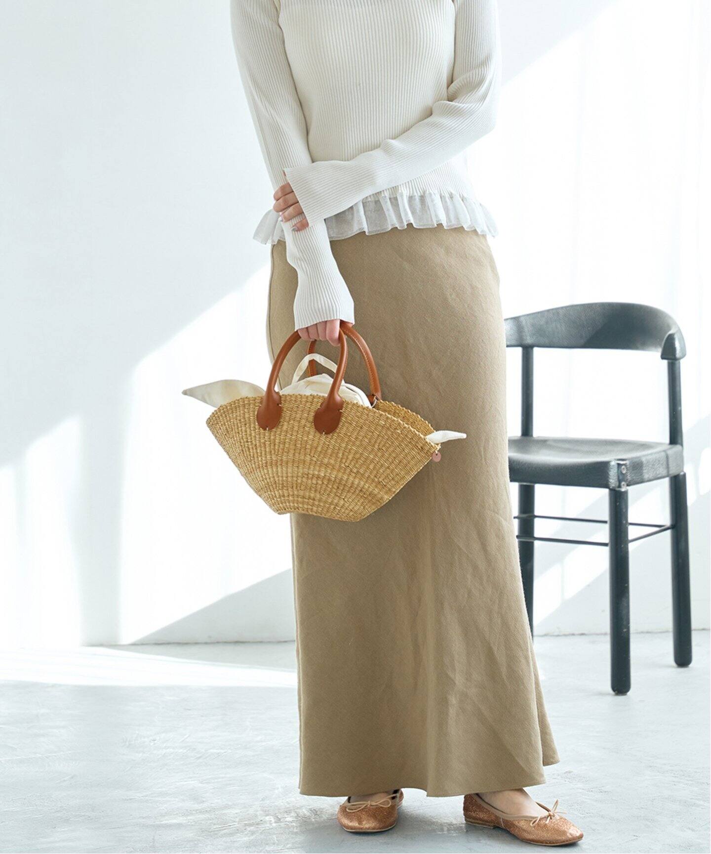 muunかごバッグ （セール】 【マガジン掲載】フランス MUUN かごバッグ  