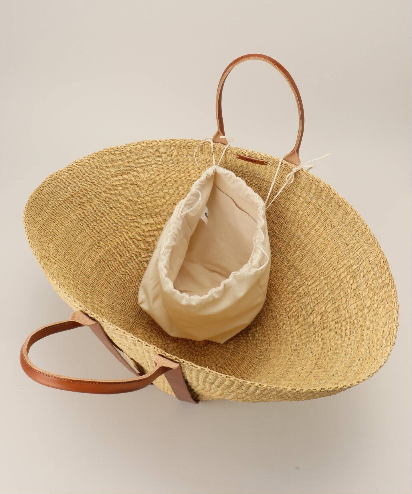 MUUN ムーニュ カゴバッグ 希少グレー （MUUN/ムーニュ】より人気の  