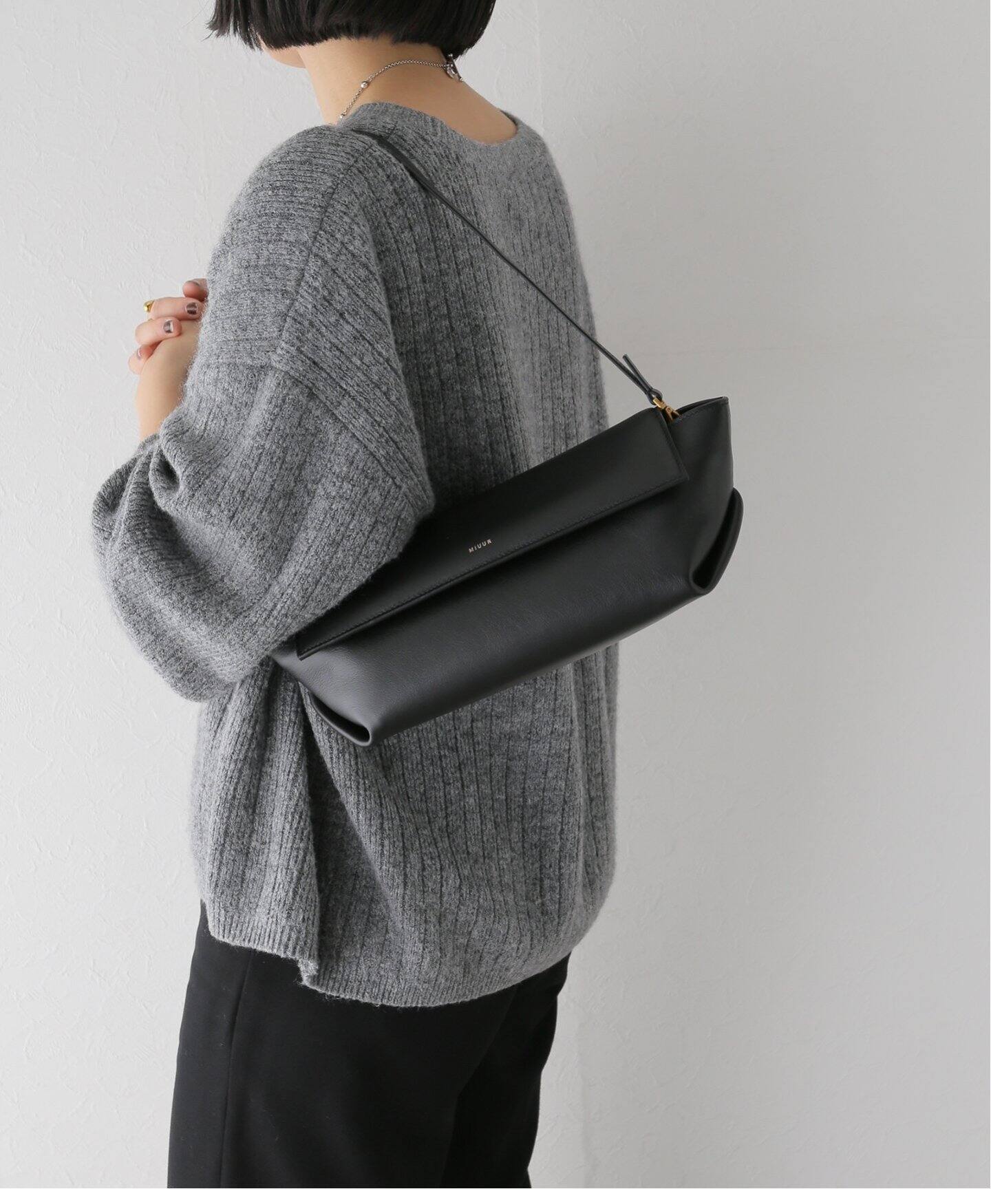 MIUUR/ミユール】GINZA LEATHER BAG レザーバッグ（ショルダーバッグ 