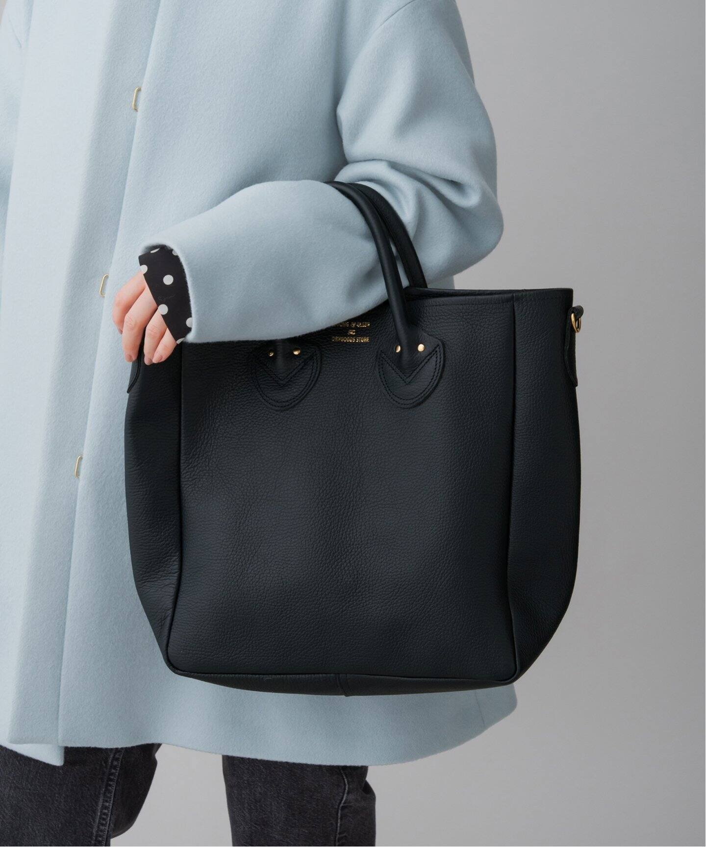 YOUNG&OLSEN/ヤングアンドオルセン EMBOSSED LEATHER TOTE M バッグ  