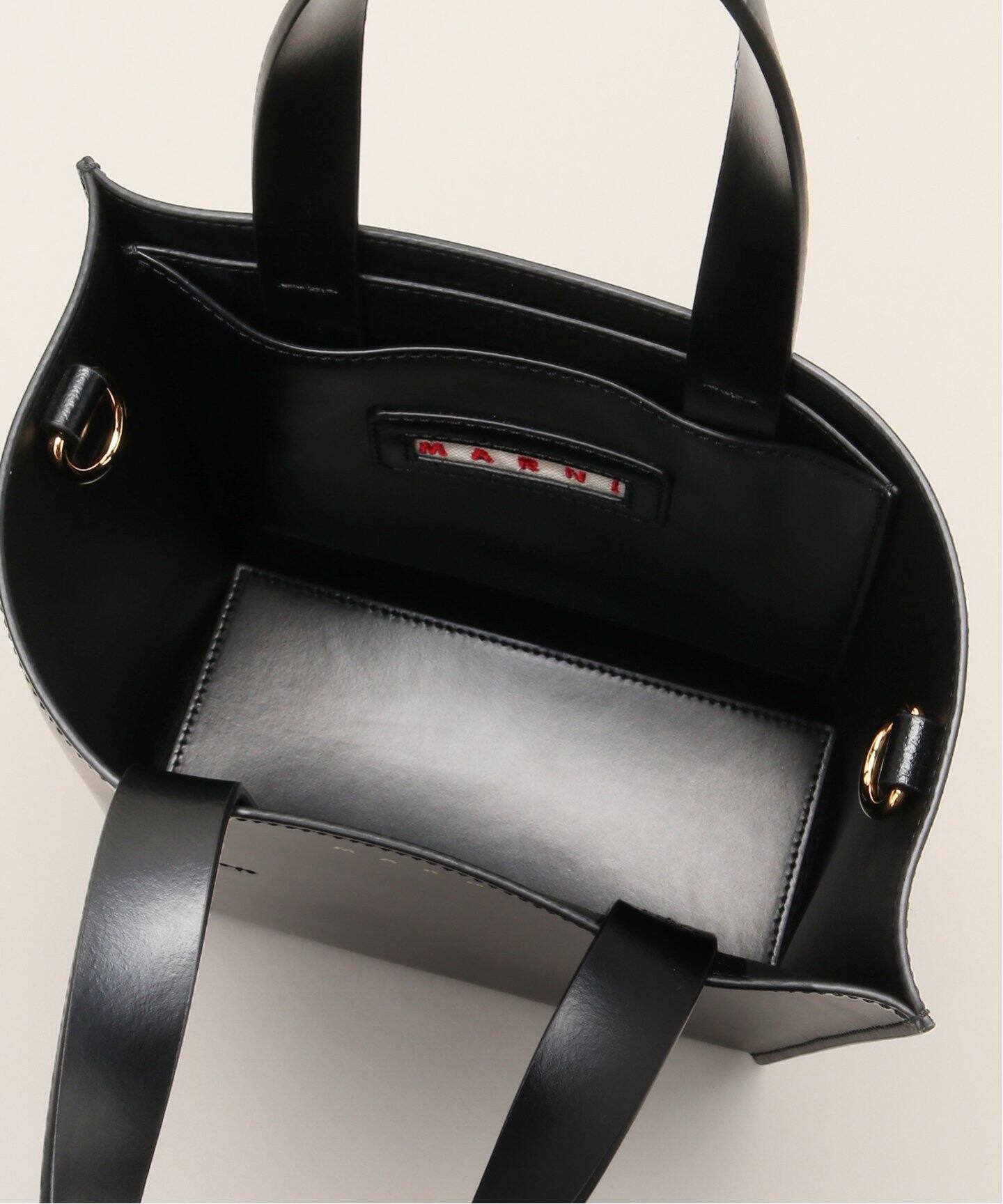 【国内発】MARNI（マルニ）MUSEO ハンドバッグ ブラック ブラック レザー製 Museoミニバッグ | Marni