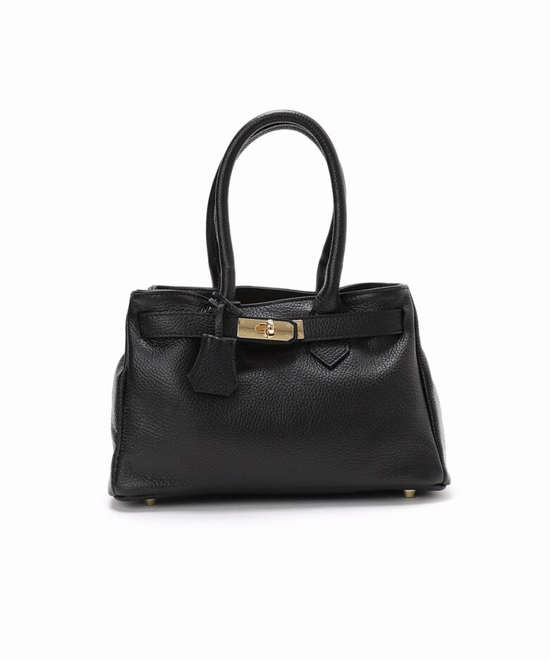 追加》AULENTTI/オウレンティ ベルト付きレザー MIDI BAG バッグ 