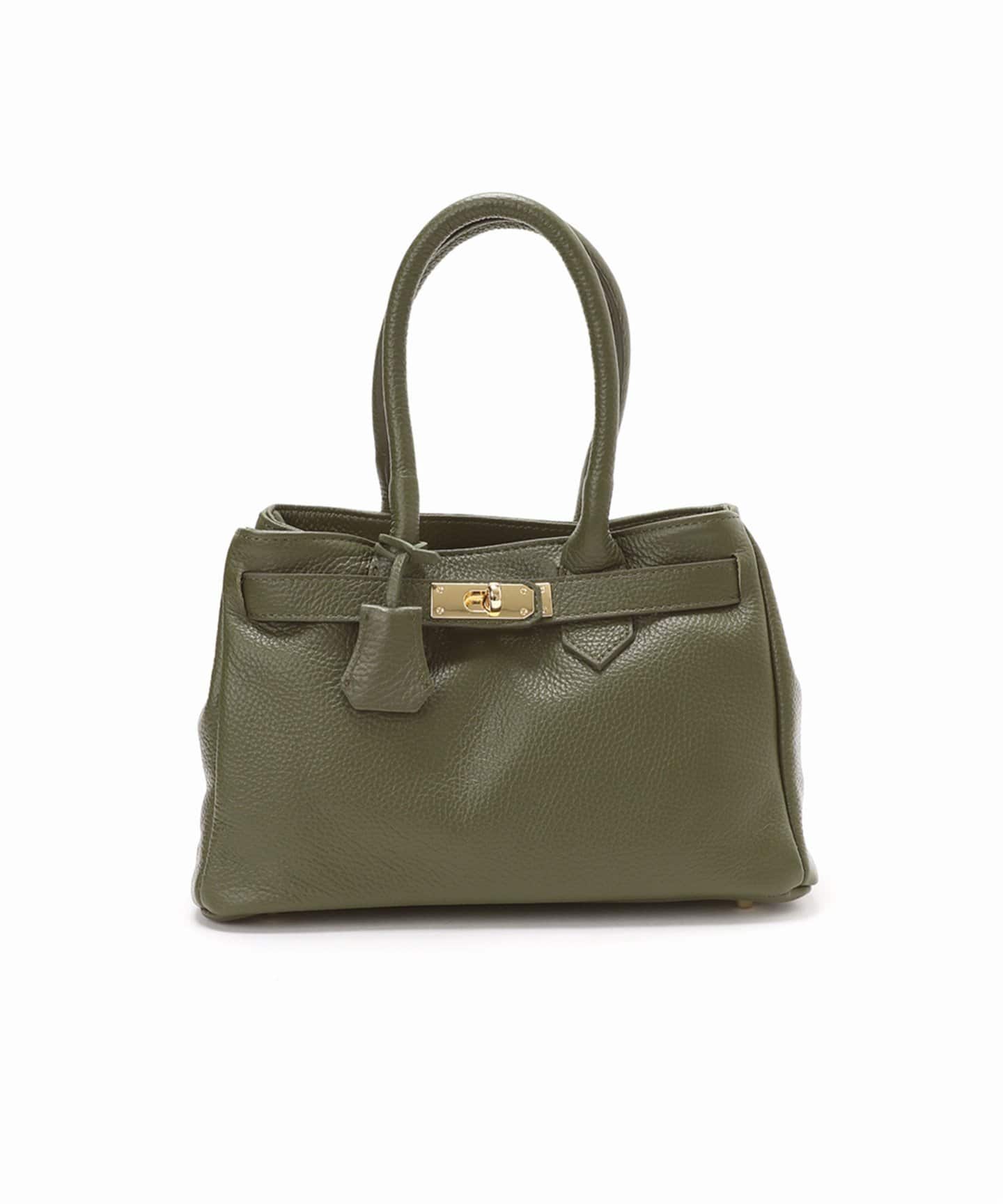 追加》AULENTTI/オウレンティ ベルト付きレザー MIDI BAG バッグ