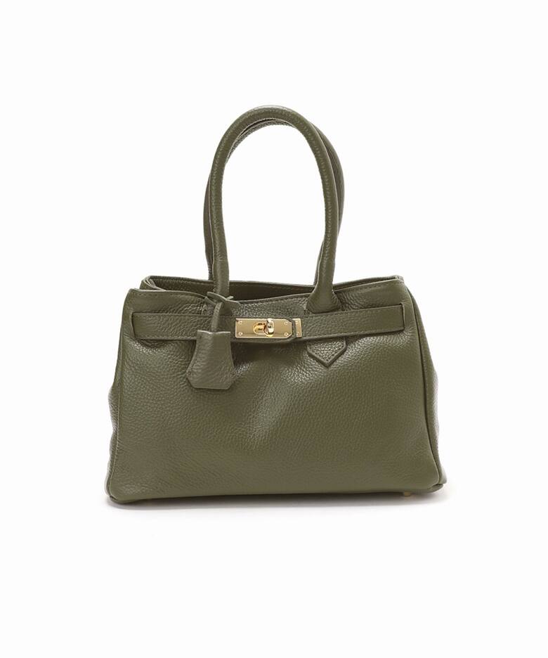 追加》AULENTTI/オウレンティ ベルト付きレザー MIDI BAG バッグ 