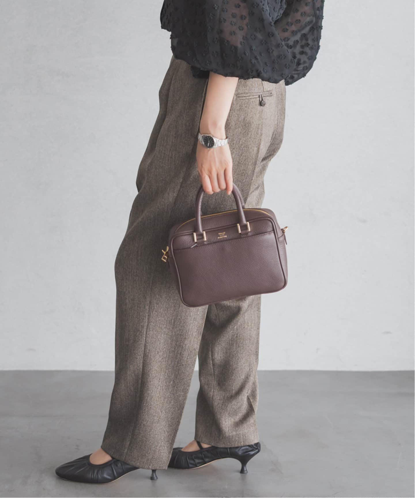 美品 IENA マニュエルミラノミニボストン 2way レザー 黒 美品 IENA マニュエルミラノミニボストン 2way レザー 黒