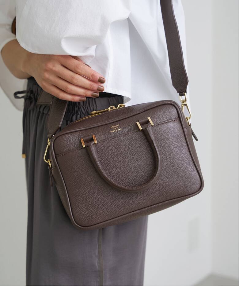 追加2》Manuel MILANO/マニュエルミラノ 別注 レザーバッグ MIDI  