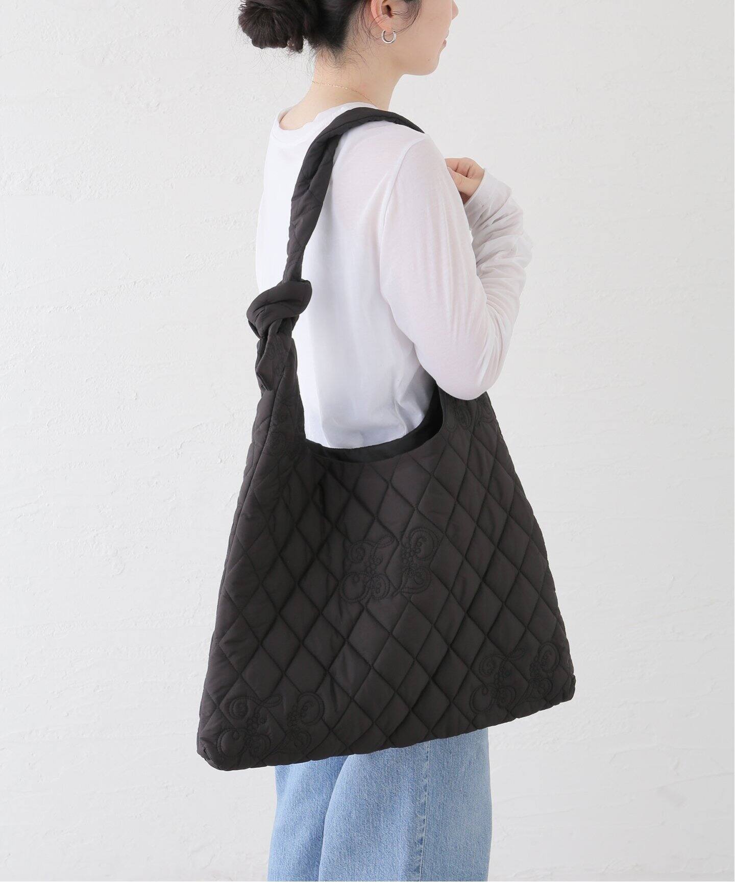 crinkle crinkle crinkle initial quilt bag CC-3029（トートバッグ  