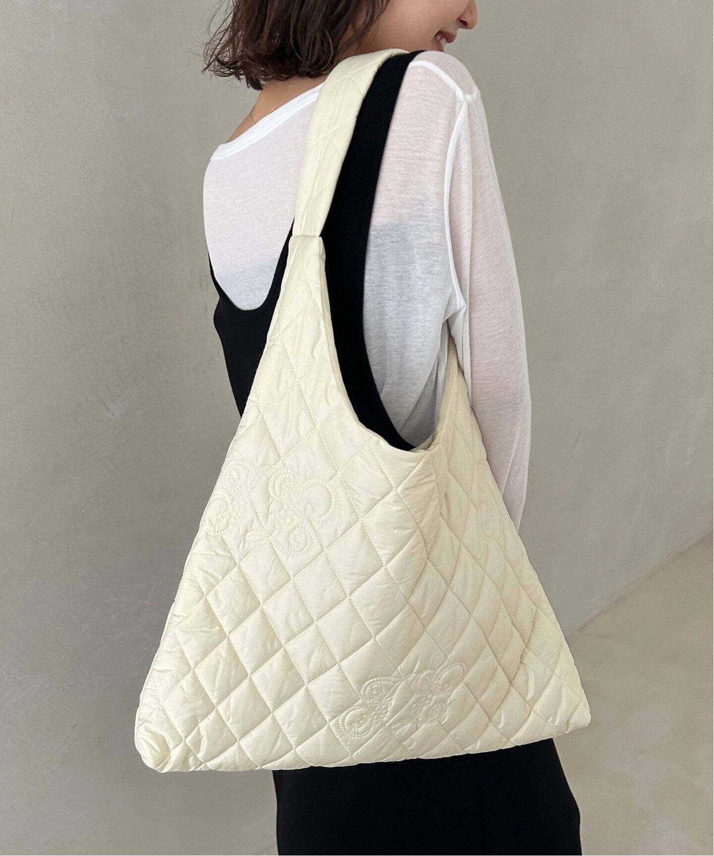 crinkle crinkle crinkle initial quilt bag CC-3029（トートバッグ  