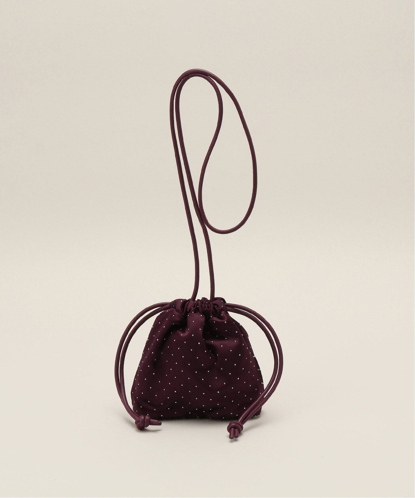 SLOBE ラインストーン巾着バッグ（ハンドバッグ）｜SLOBE IENA  