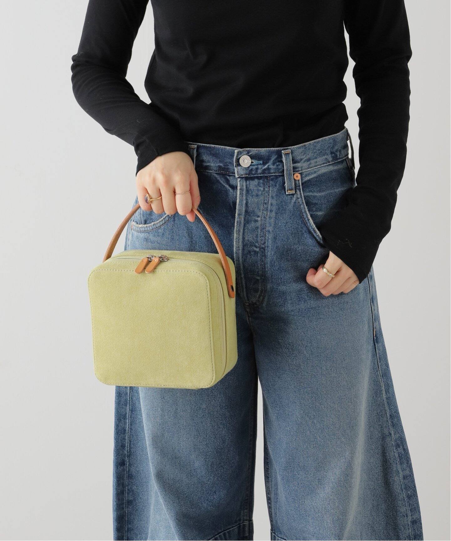 【関税込み】AURALEE ブラック スモール レザー トラベルバッグ AURALEE LEATHER SMALL TRAVEL CASE MADE BY AETA | オーラリー