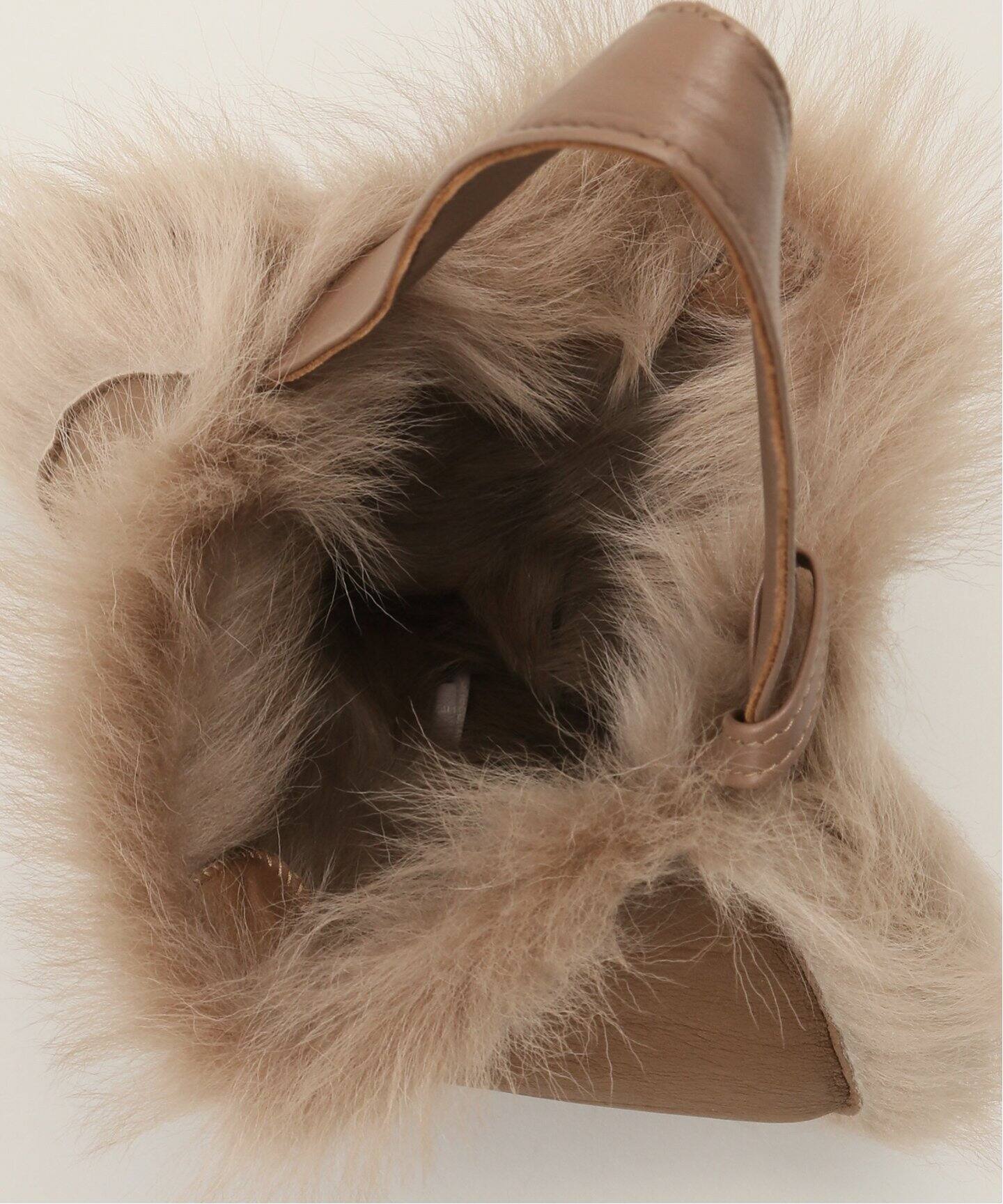 GUSHLOW＆COLE/ガシュロウアンドコール SHEARLING SADDLE バッグ  