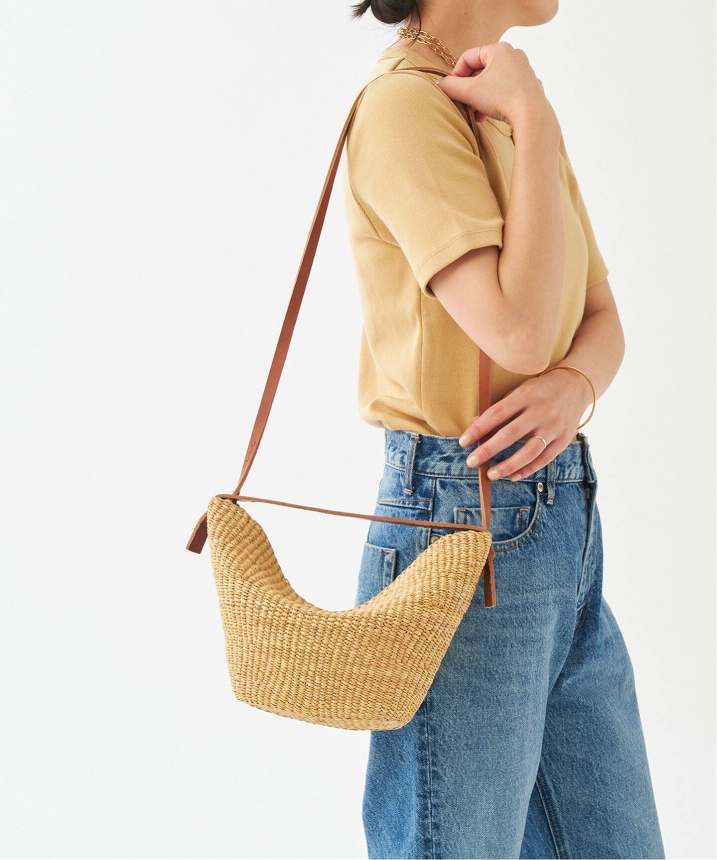 INES BRESSAND/イネス ブレッサンド 別注 MINI CROISSANT バッグ 