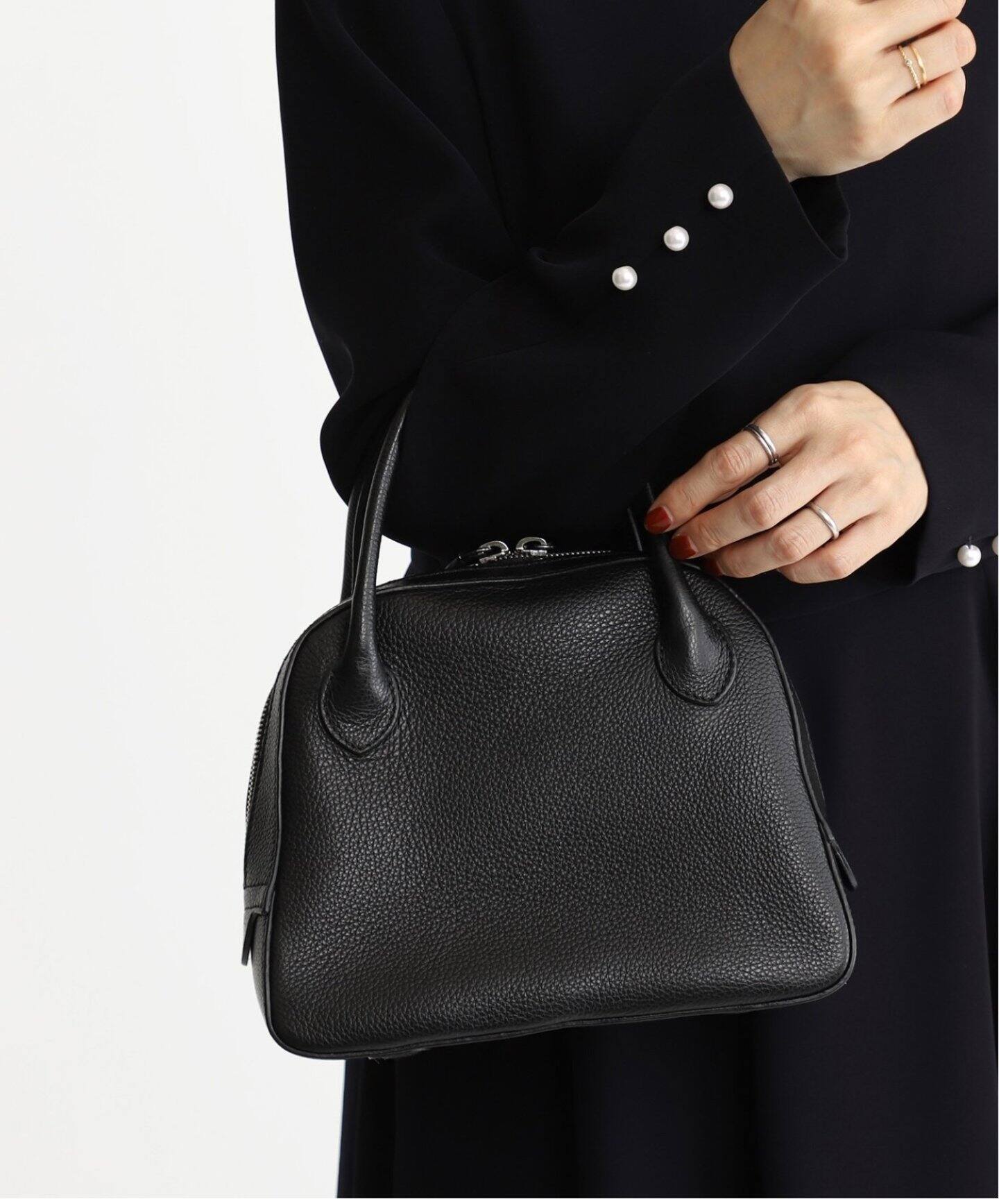 追加》【MAISON CANAU/メゾン カナウ】ラウンドボストン バッグ  