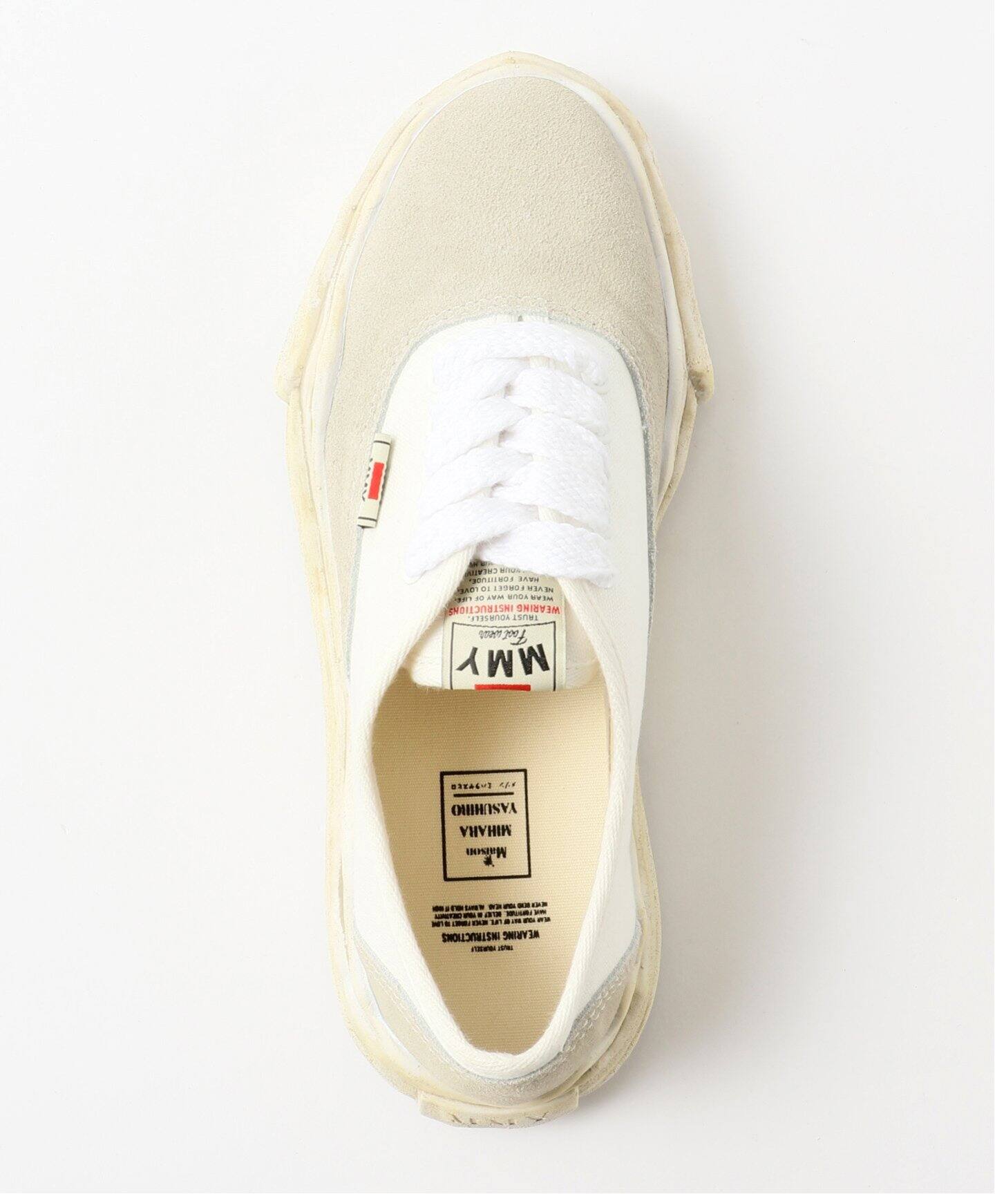 MIHARA YASUHIRO:A12FW729-011:BAKER CANVAS SUEDE LOW（スニーカー  