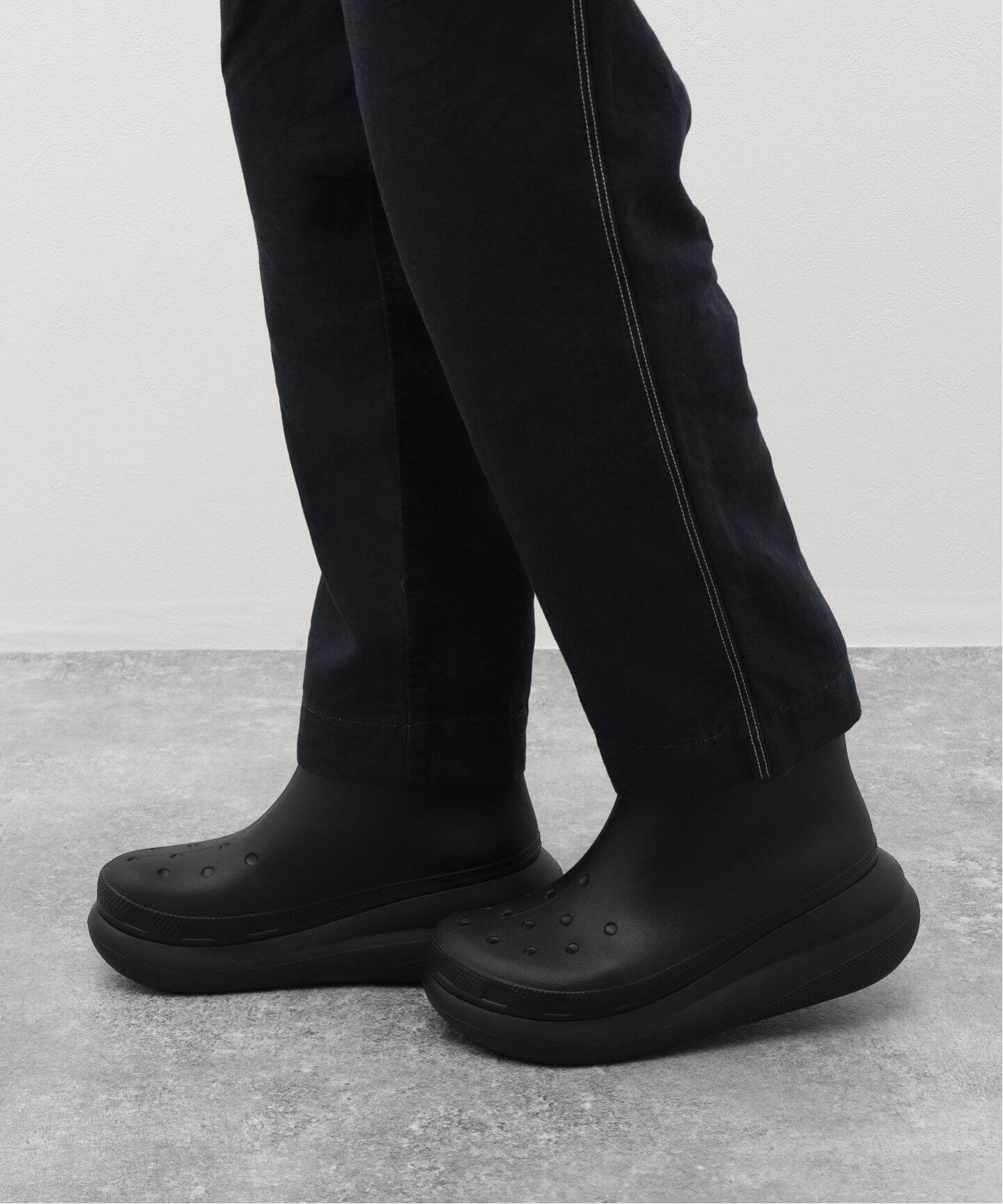 レインブーツ Crocs Crush Boots Black 207946-001 Crocs Crush Rain Boots Mens 5 / Womens 7 Black 207946-001