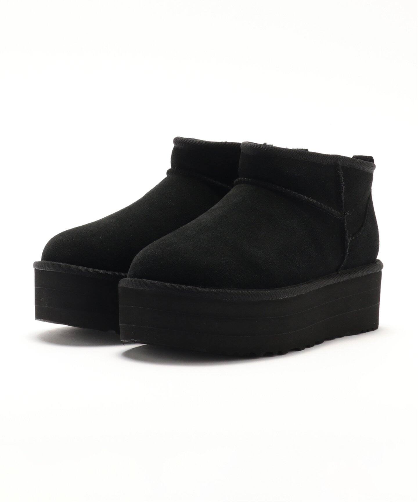 UGG:1135092-BLK:W CLASSIC MINI PLATFORM（ブーティ・ショートブーツ 