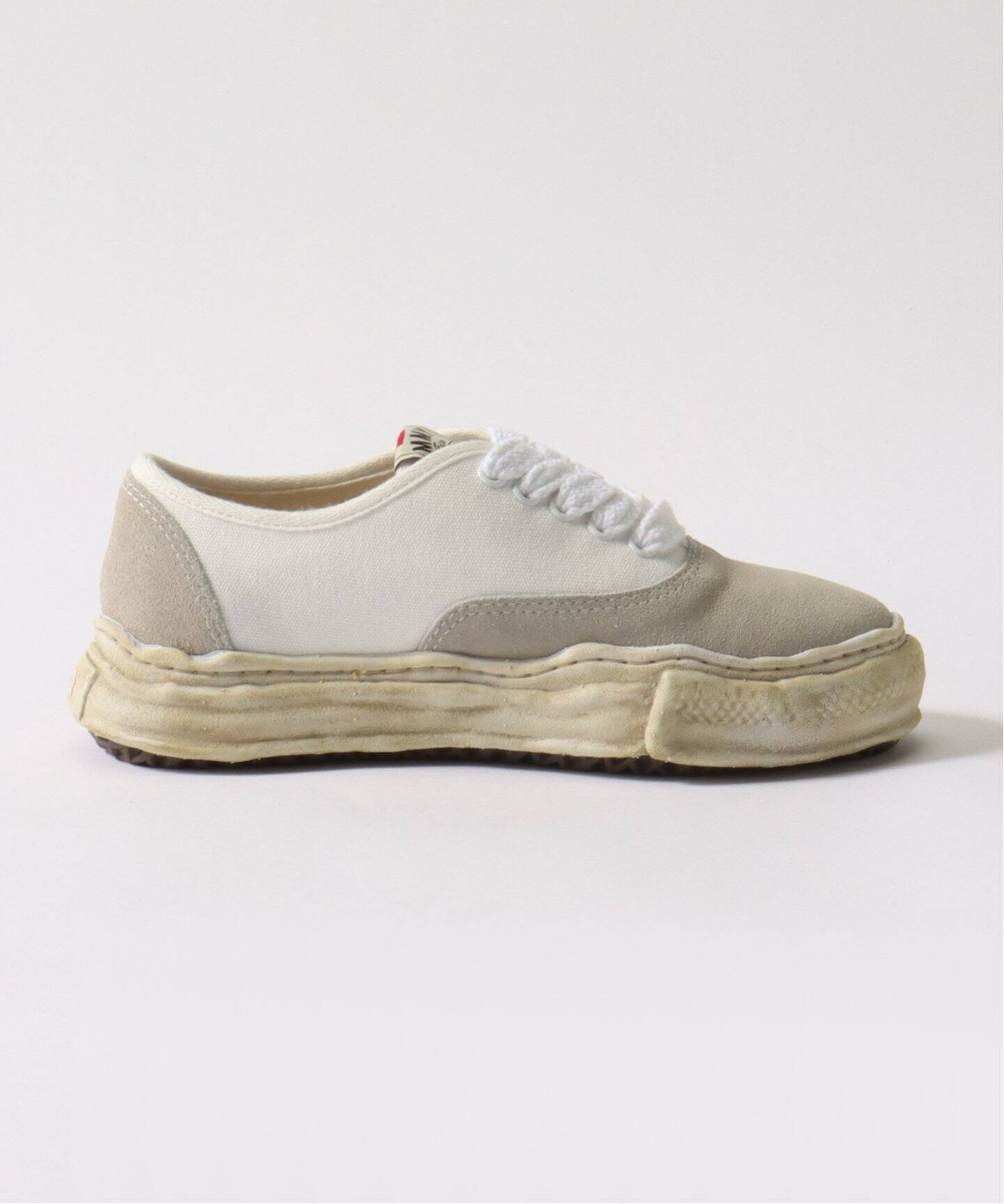 MIHARA YASUHIRO:A12FW729-011:BAKER CANVAS SUEDE LOW
