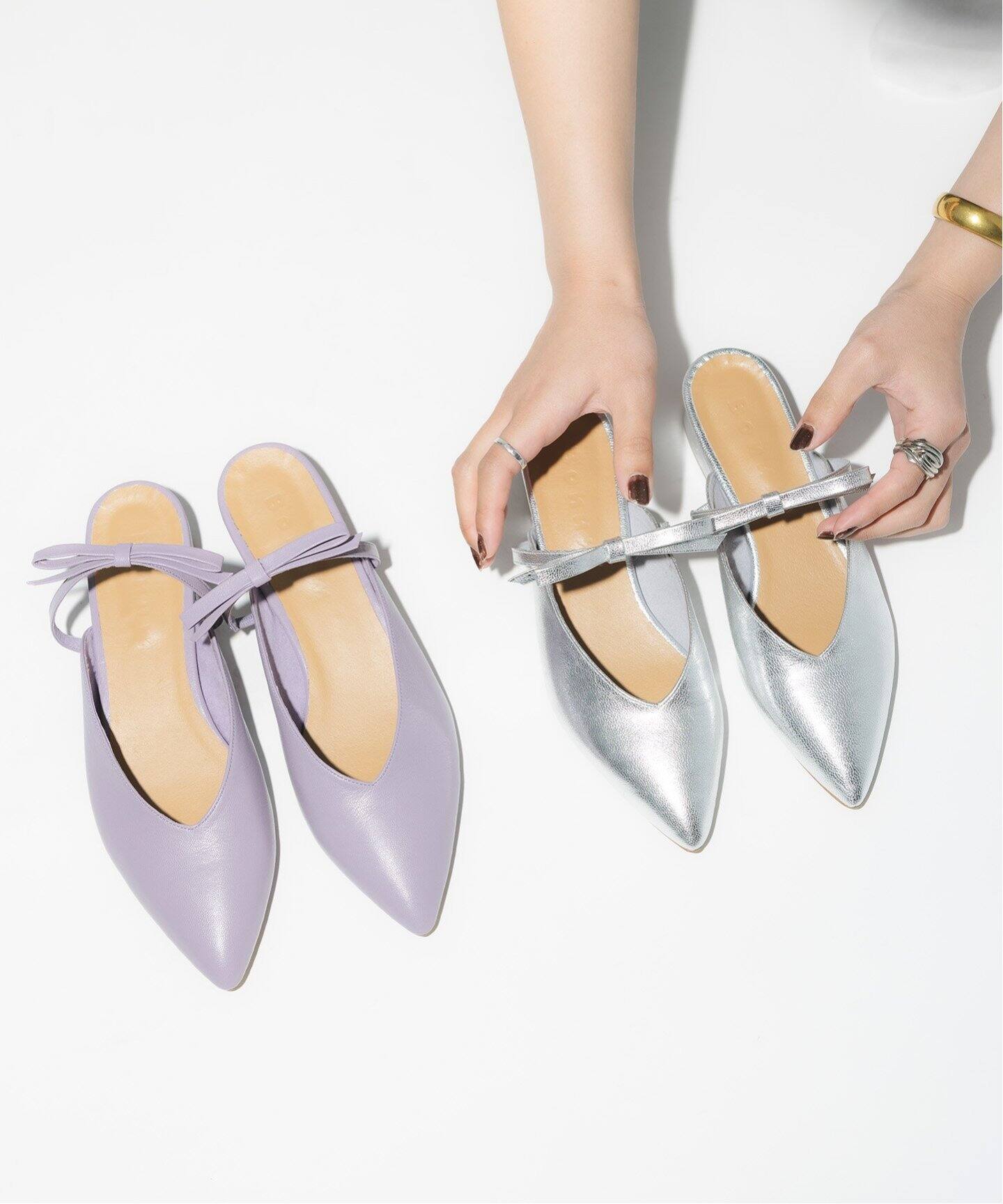 Bonum ribbon pointed mule：パンプス（パンプス）｜Bonum（ボナム）の
